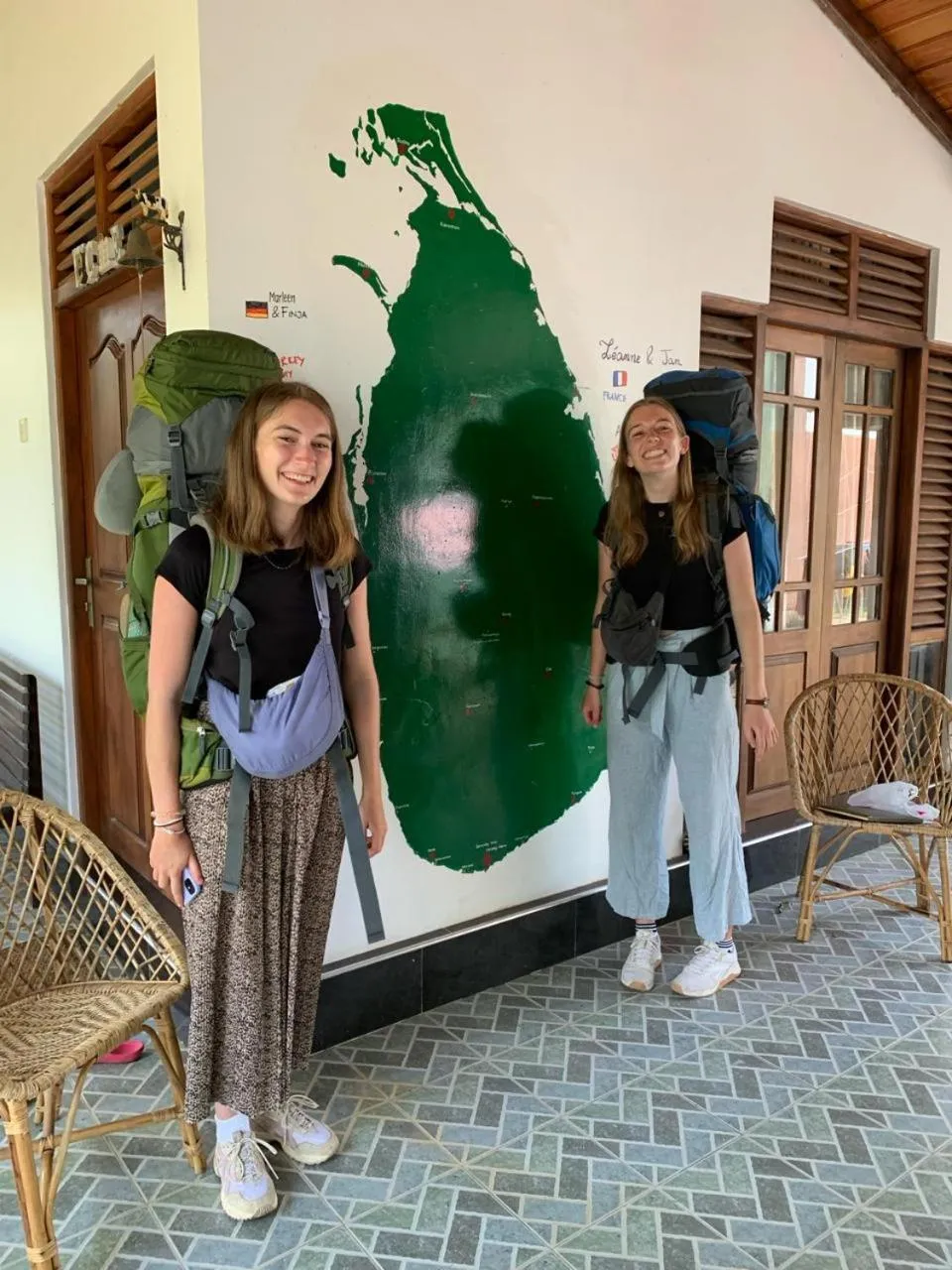 group of guests in Serendip Villa Holiday Home Talalla Sri Lanka