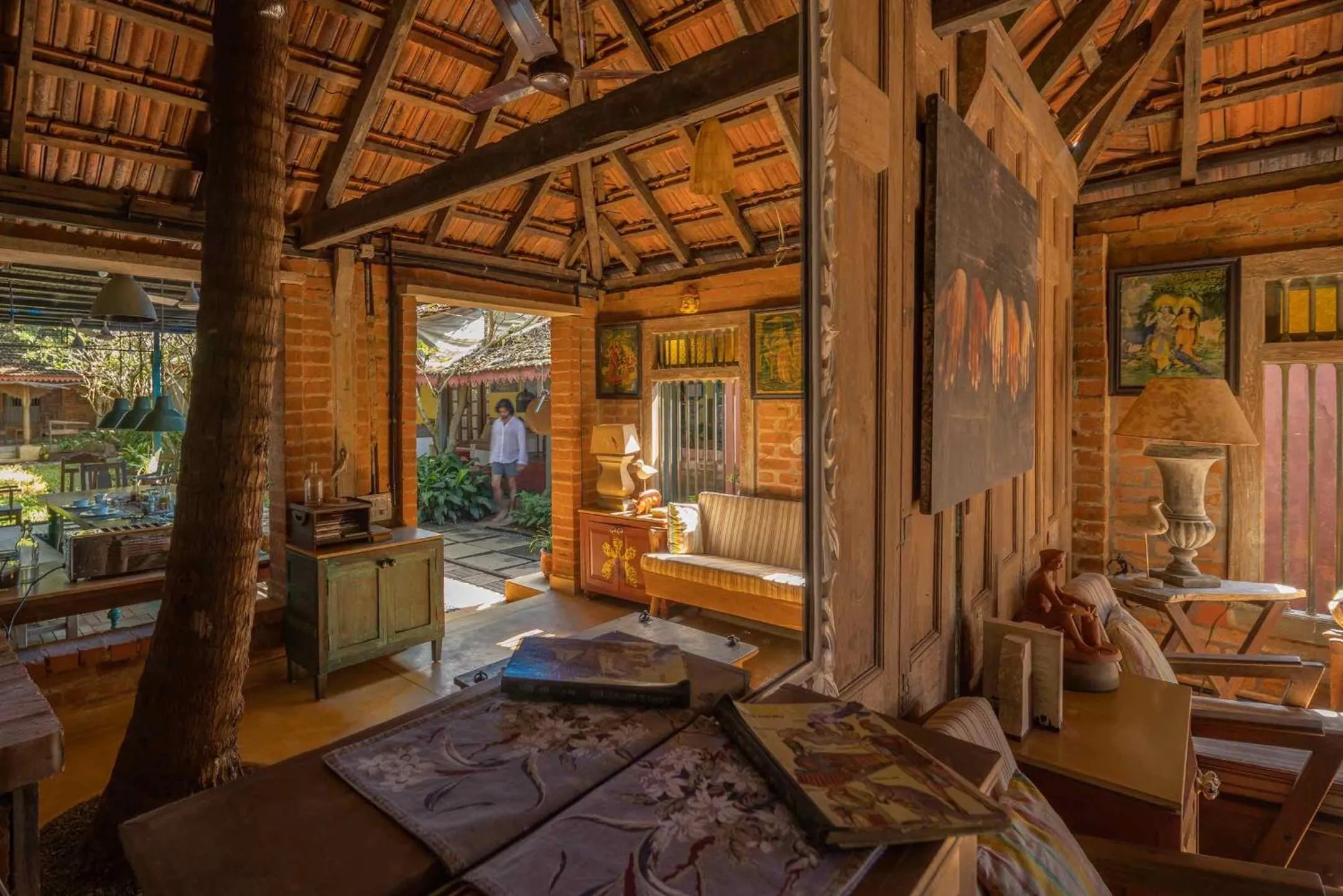 Seating area in Turia Villa Canacona Palolem