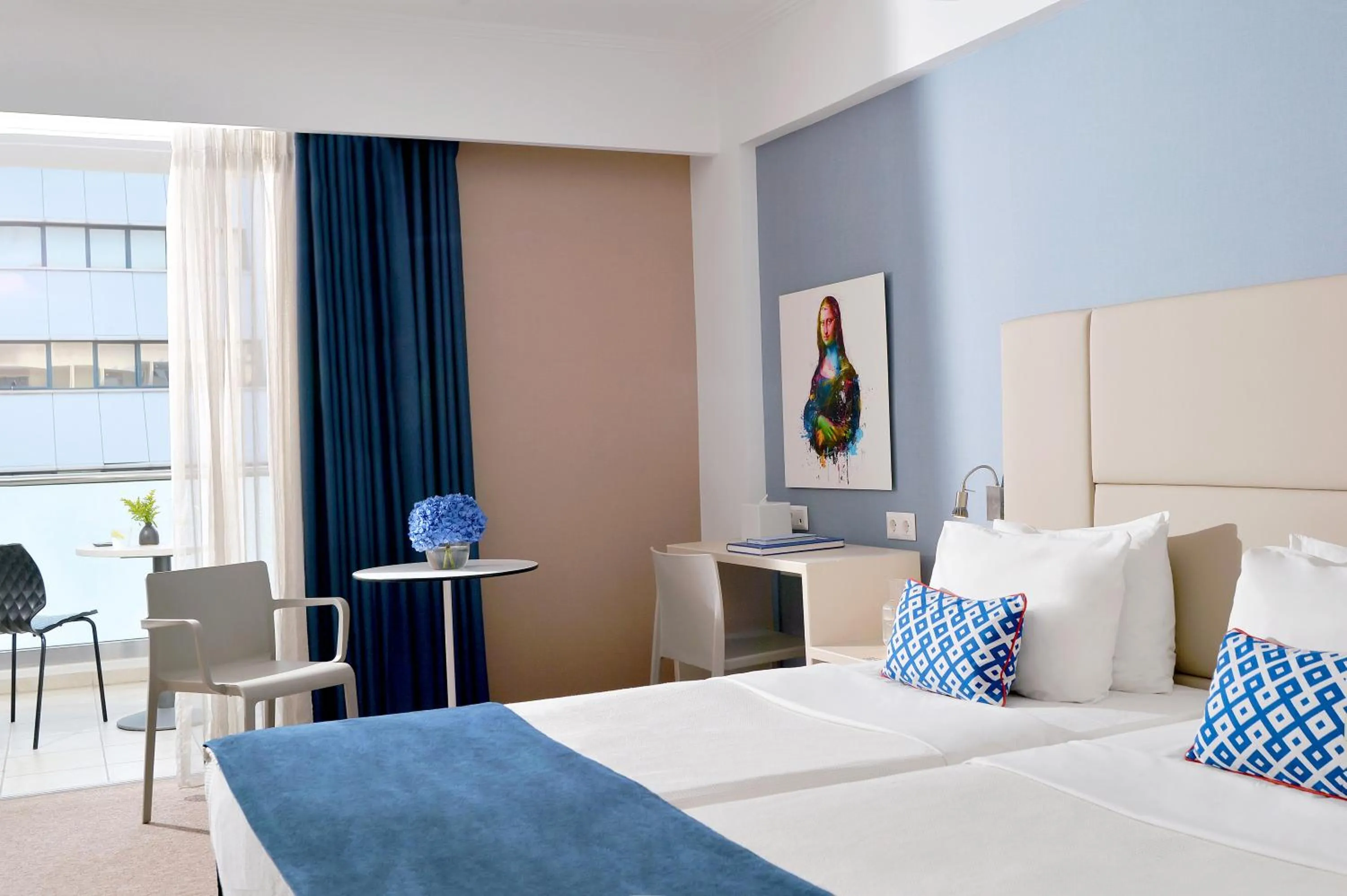 Bed in Airotel Alexandros