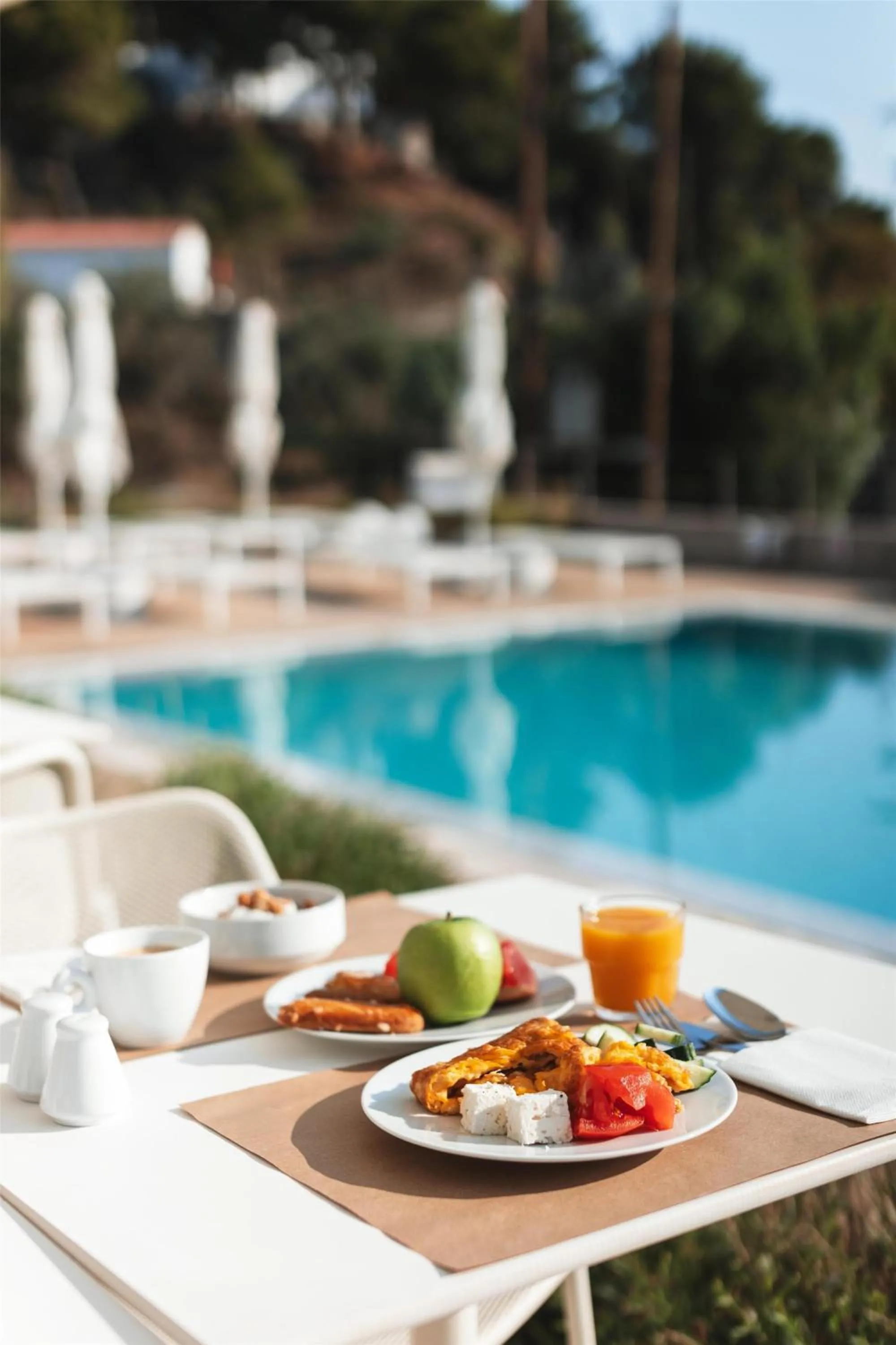 Pool view in Radisson Resort Plaza Skiathos