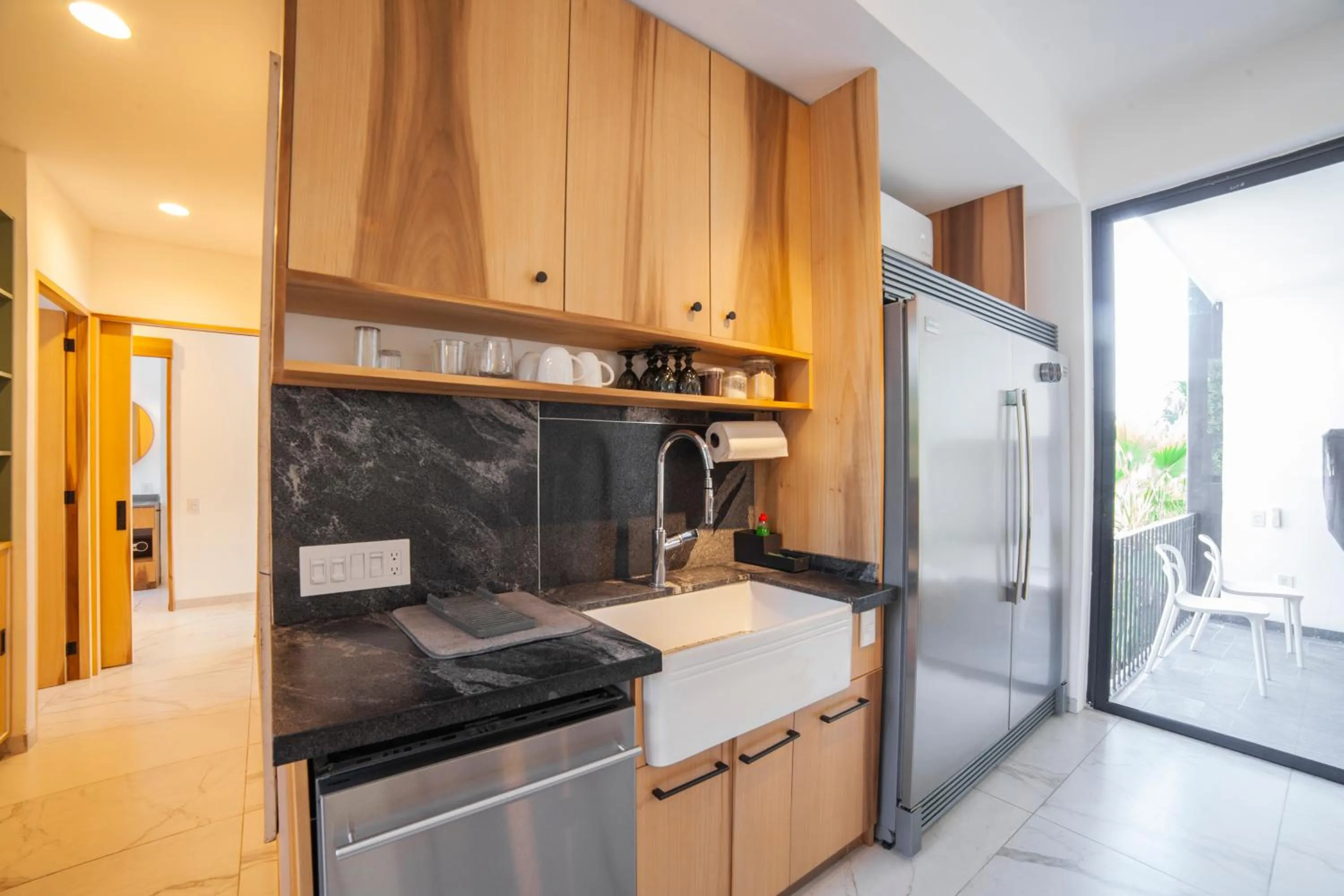 Kitchen or kitchenette in HOTEL BIULÚ