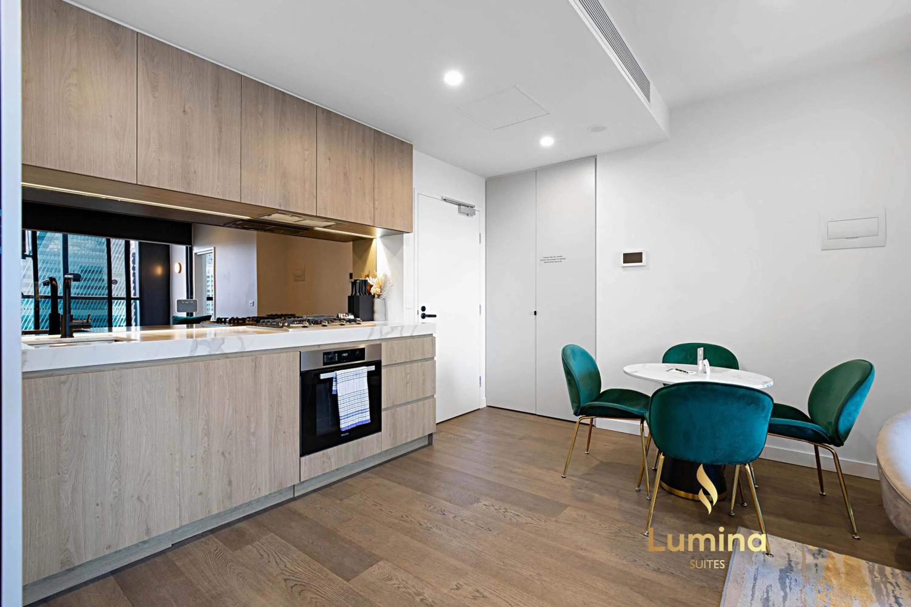 Kitchen or kitchenette in Lumina Suites