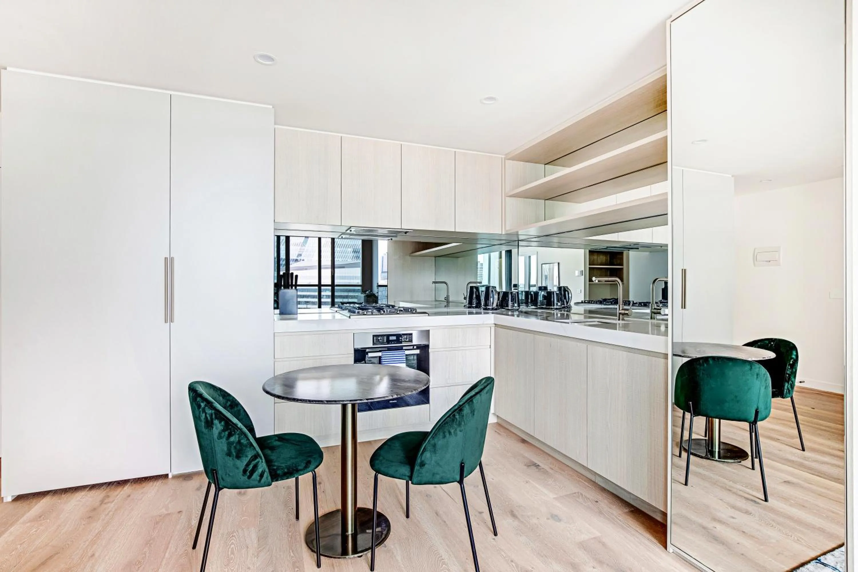 Kitchen or kitchenette in Lumina Suites