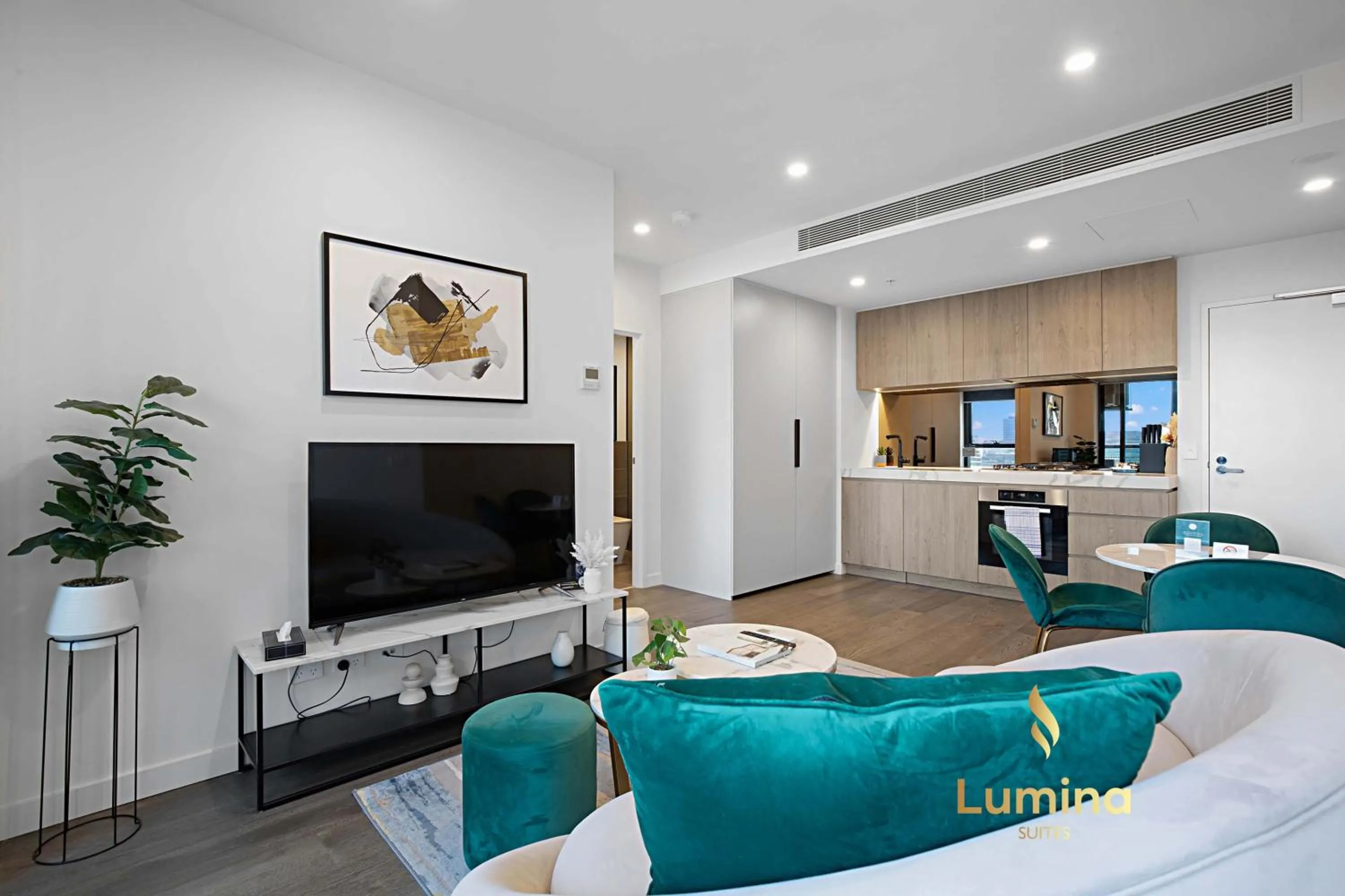 Living room in Lumina Suites