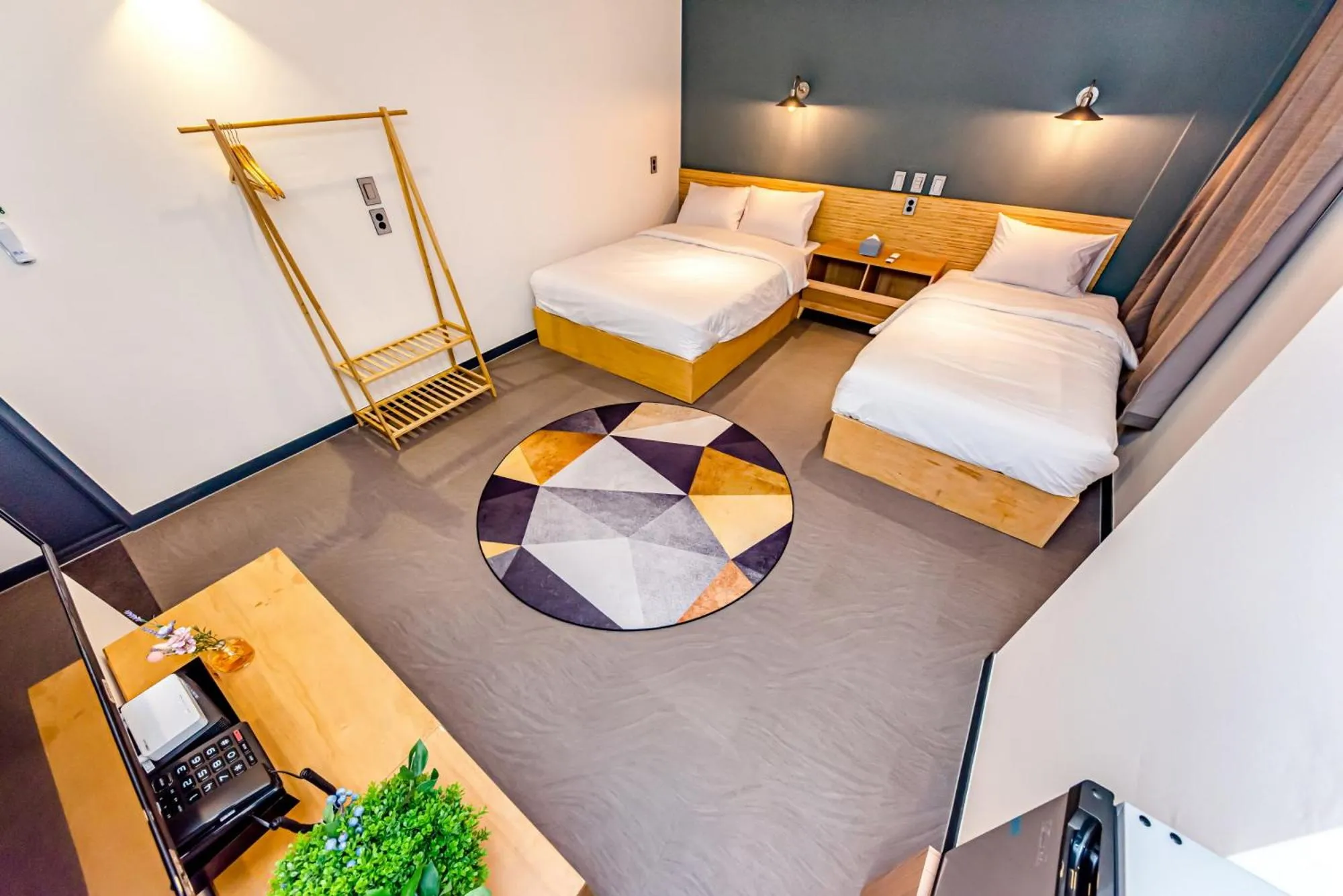 Bed in The Jade Hotel