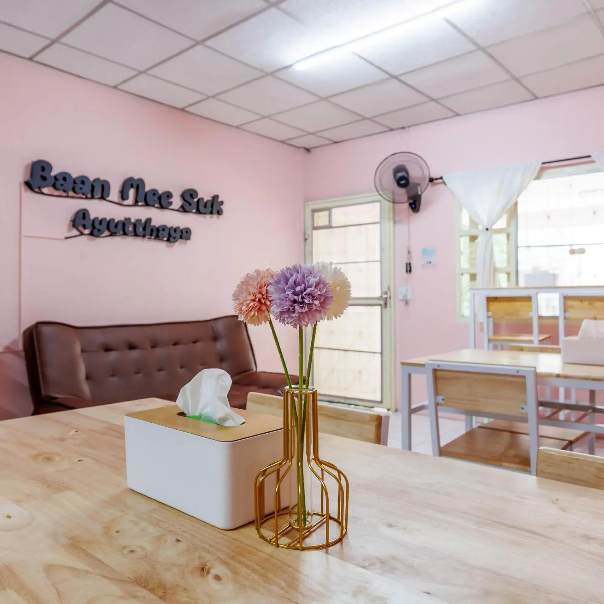 Bed in 6-Bed Female Dormitory Room in Baan Mee Suk Ayutthaya Bed in 6-Bed Female Dormitory Room in Baan Mee Suk Ayutthaya