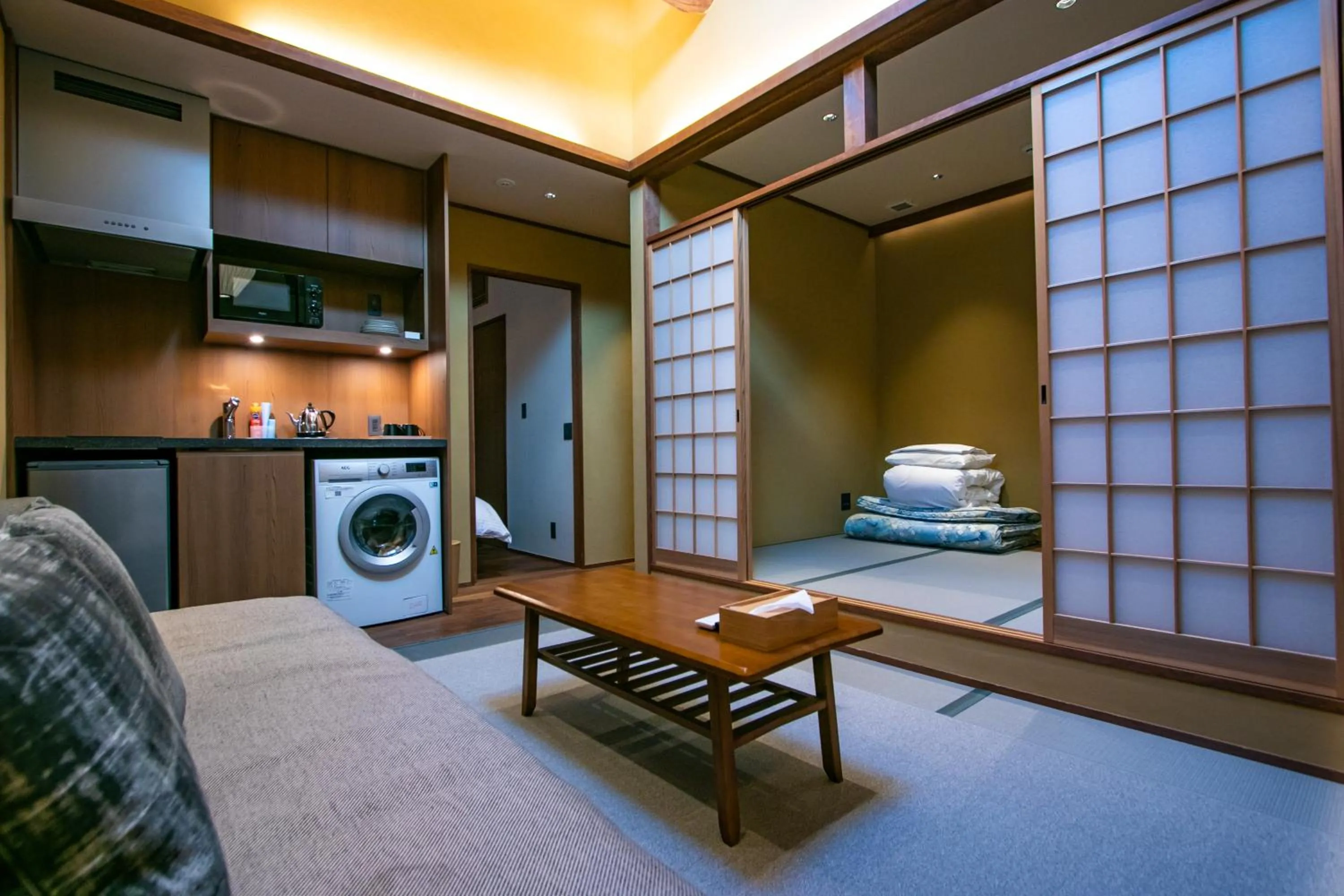Bed, Seating Area in THE MACHIYA SHINSEN-EN
