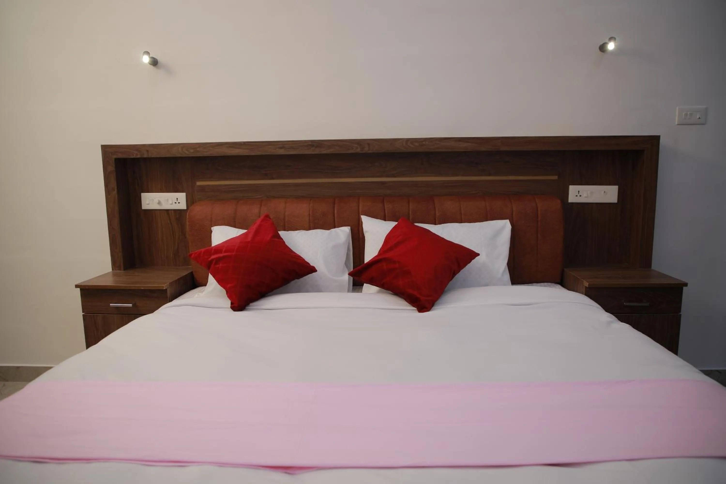 Bedroom, Bed in Kausthubhom Residency