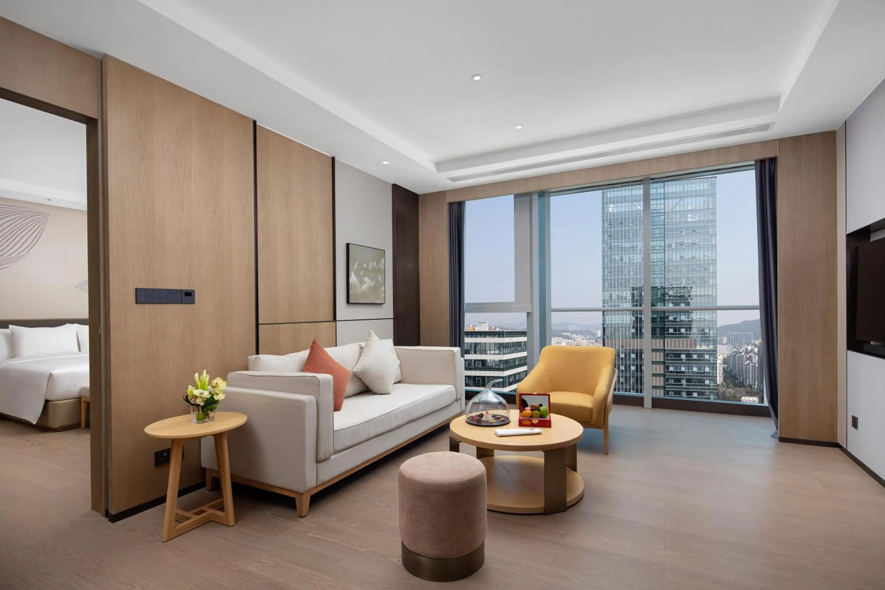 TV and multimedia, Bed in Wyndham Guangzhou Baiyun Mountain