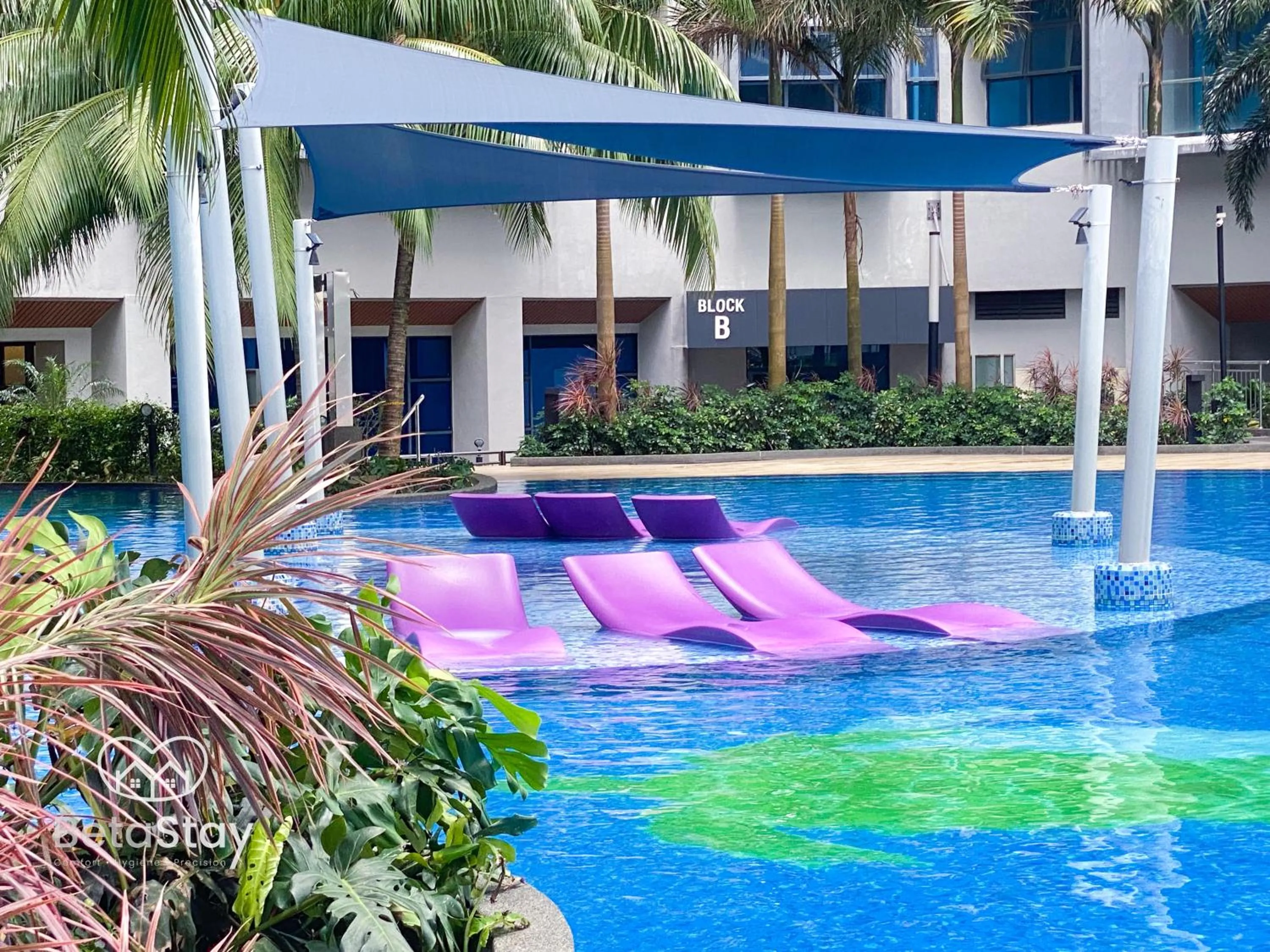 Swimming pool in Atlantis Residences Melaka by BetaStay