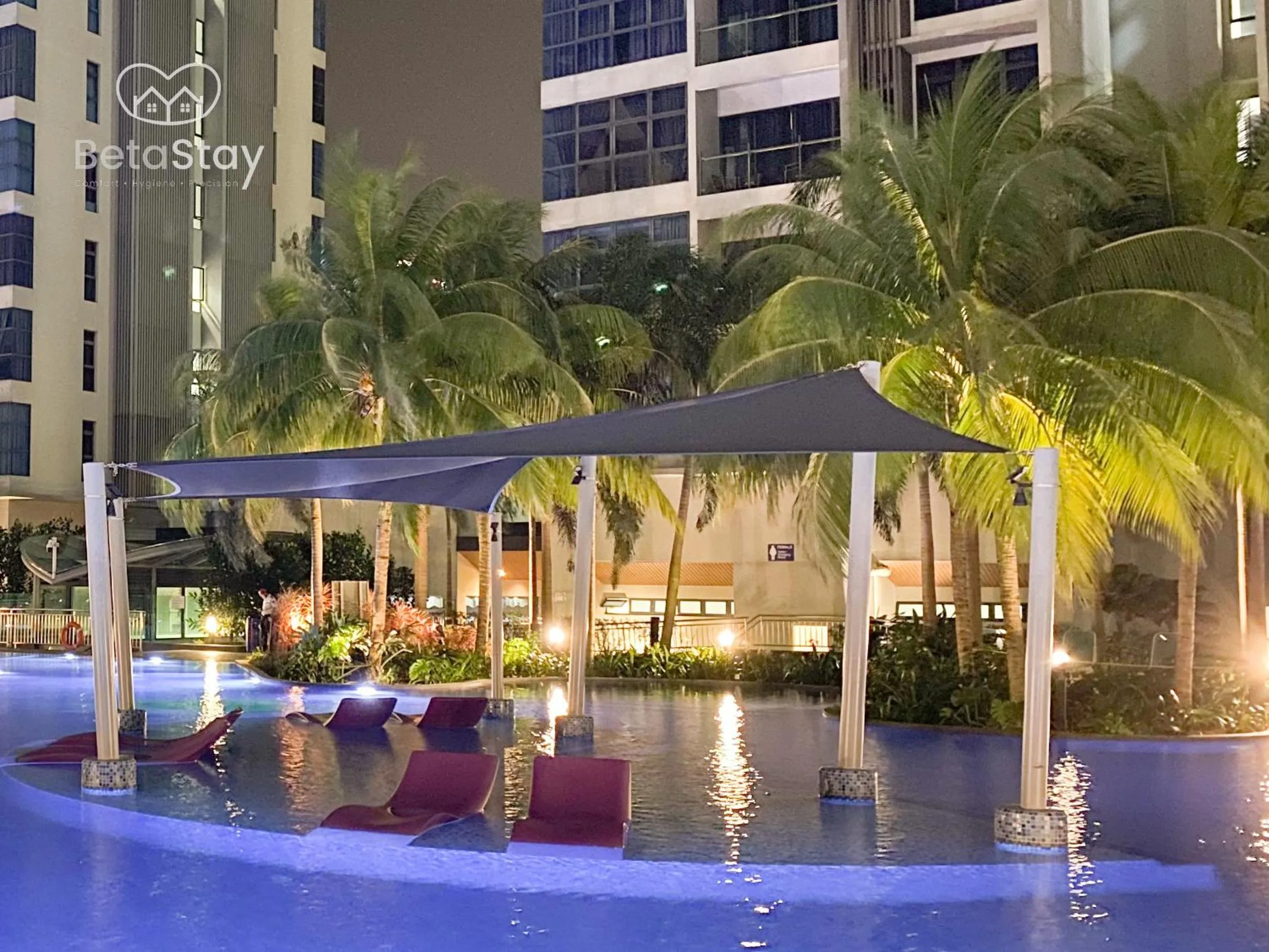 Swimming pool in Atlantis Residences Melaka by BetaStay