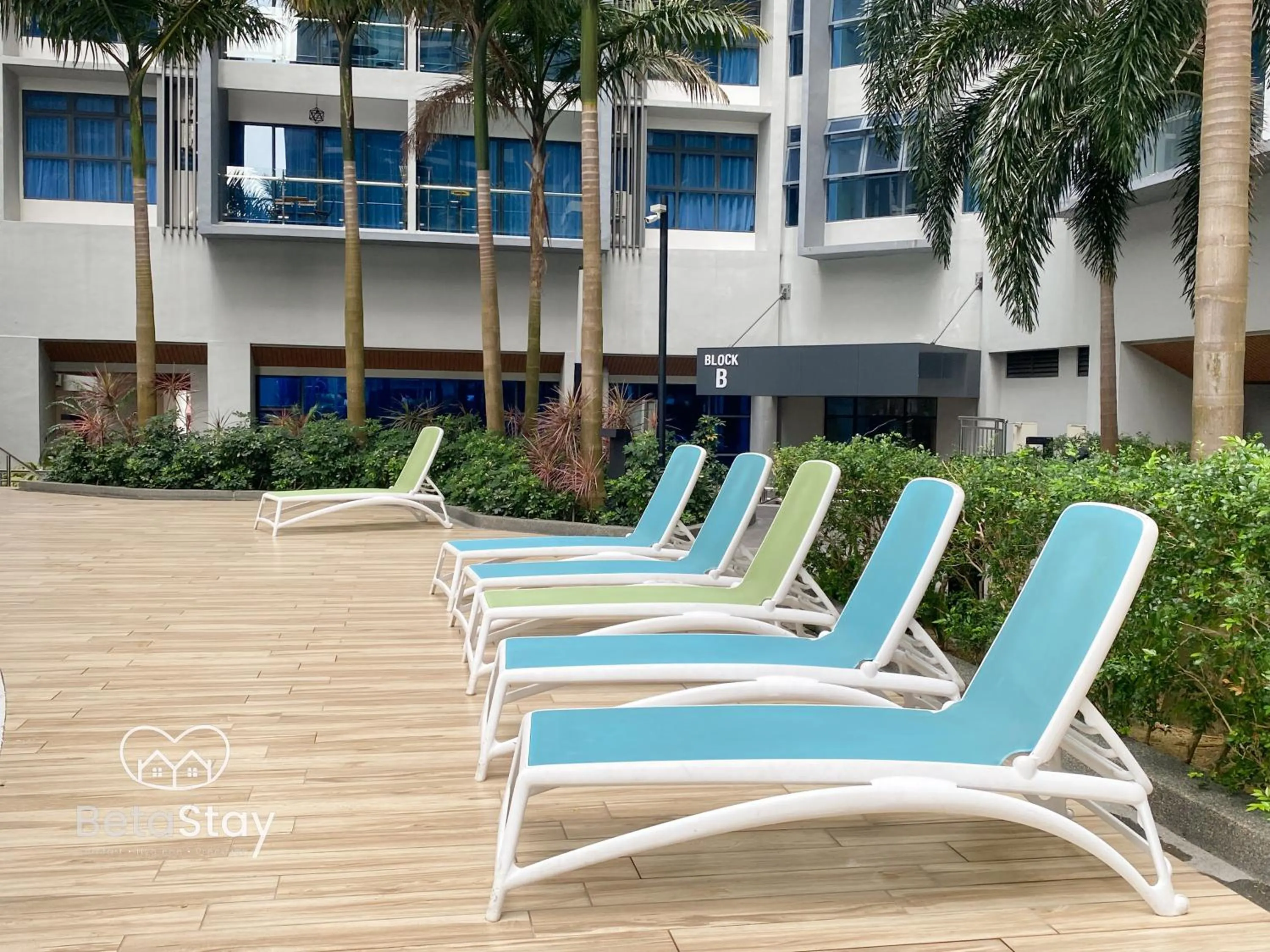 Swimming pool in Atlantis Residences Melaka by BetaStay