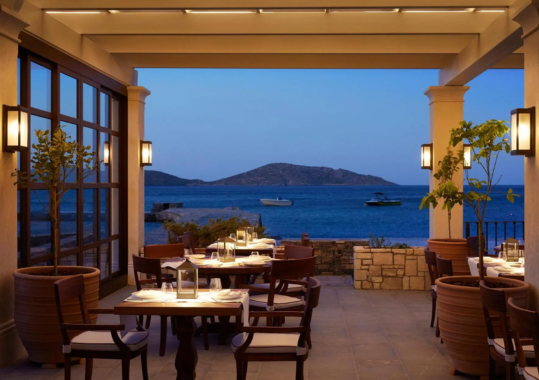 Restaurant/places to eat in Porto Elounda Golf & Spa Resort, Six Senses Spa