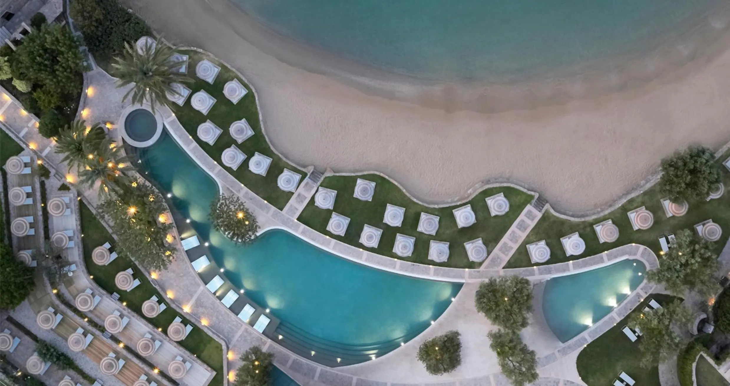 Bird's eye view in Porto Elounda Golf & Spa Resort, Six Senses Spa