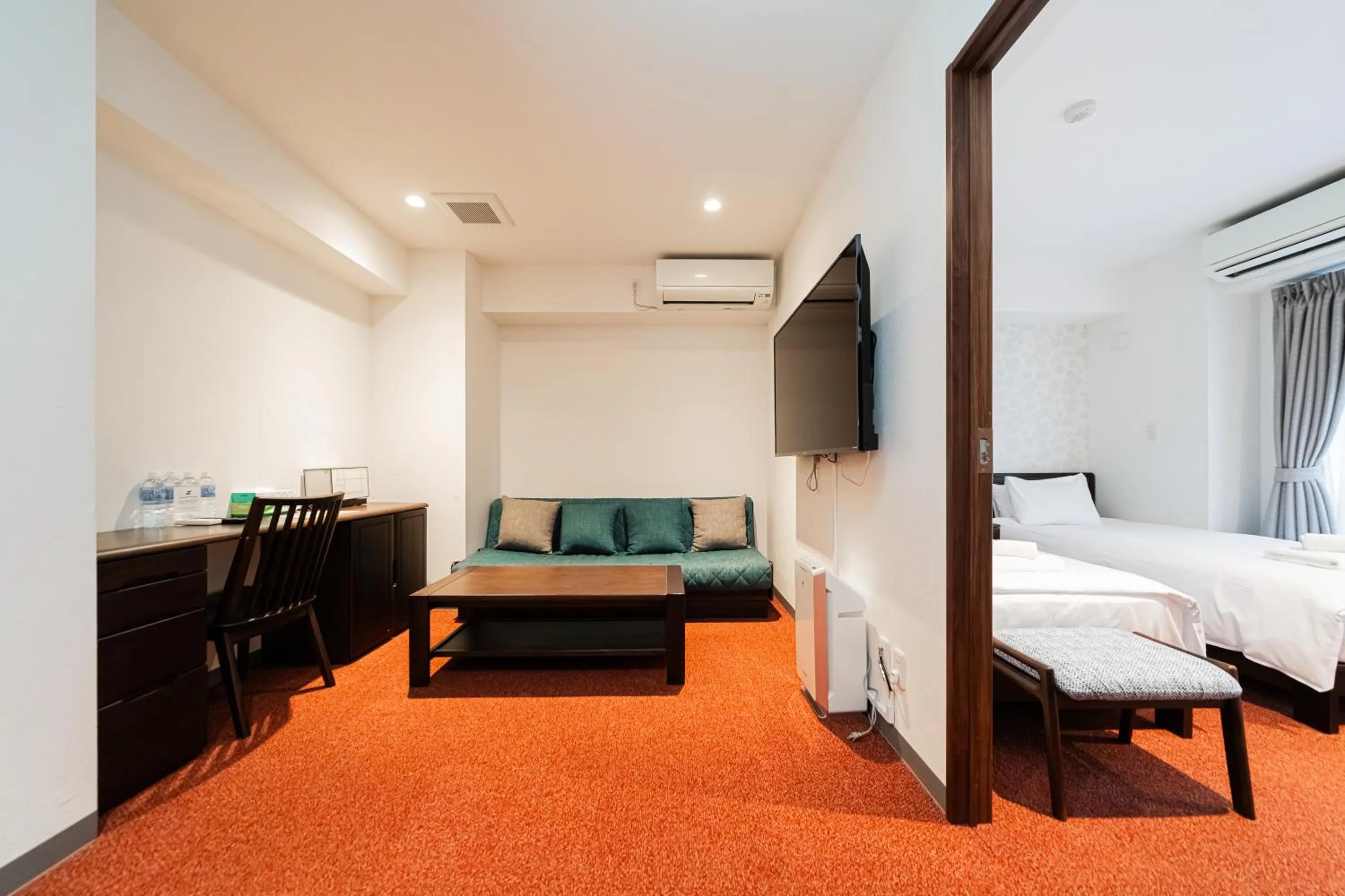 Living room, Bed in Serorin Light Hotel Tokyo