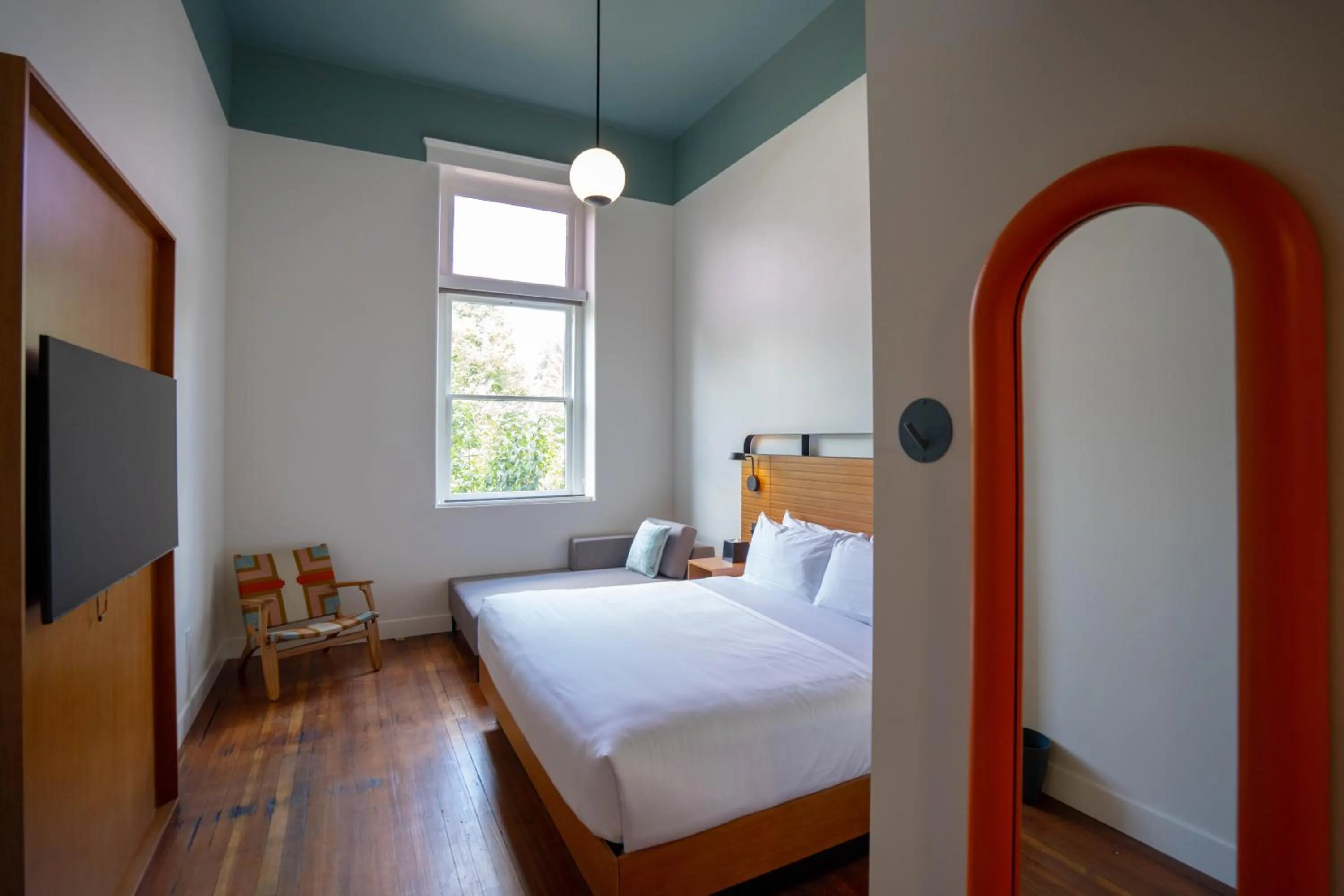 Bed in The Myriad Hotel Louisville, Tapestry Collection by Hilton