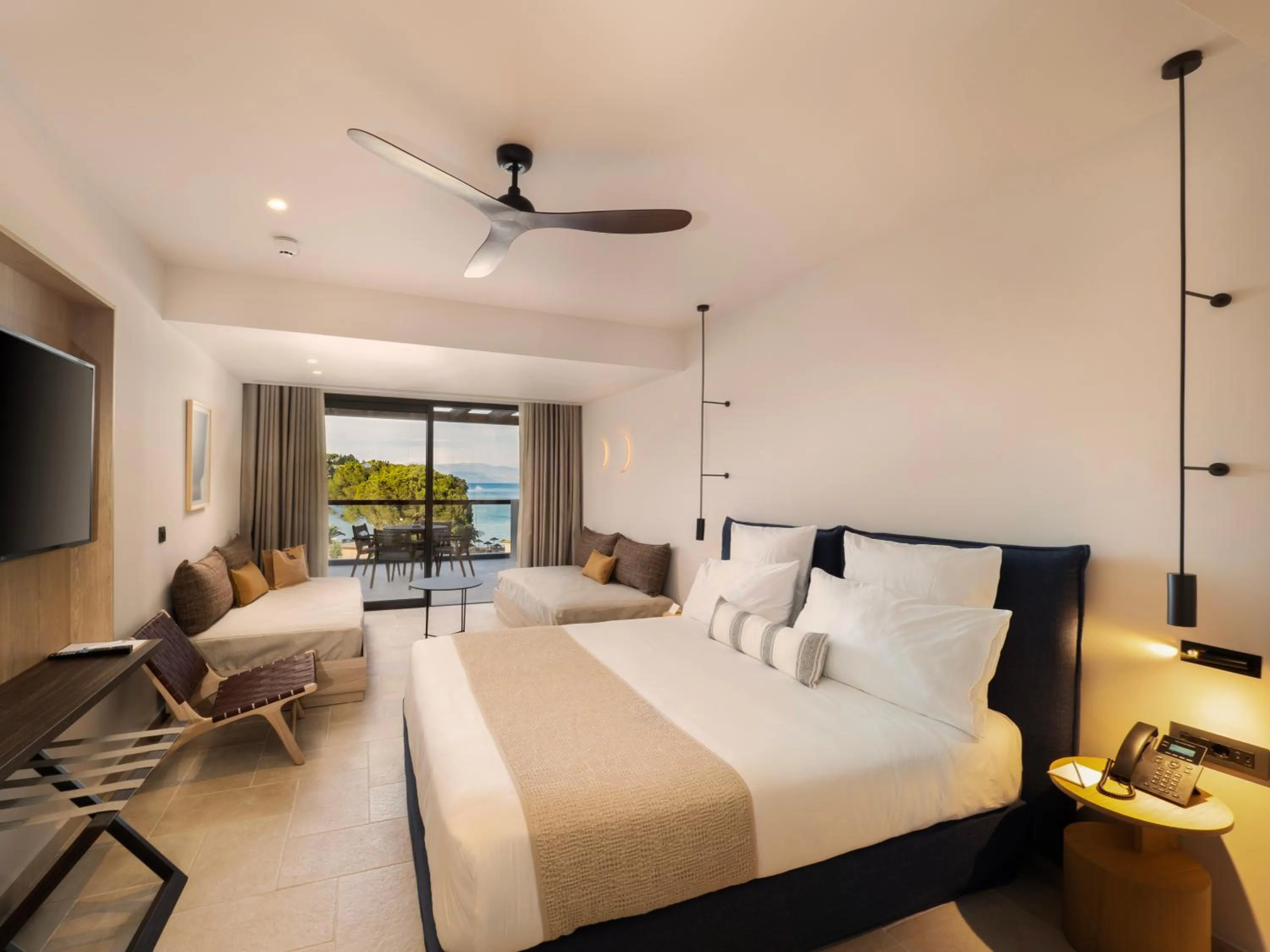 Bedroom, Bed in Dreams Corfu Resort & Spa - All Inclusive