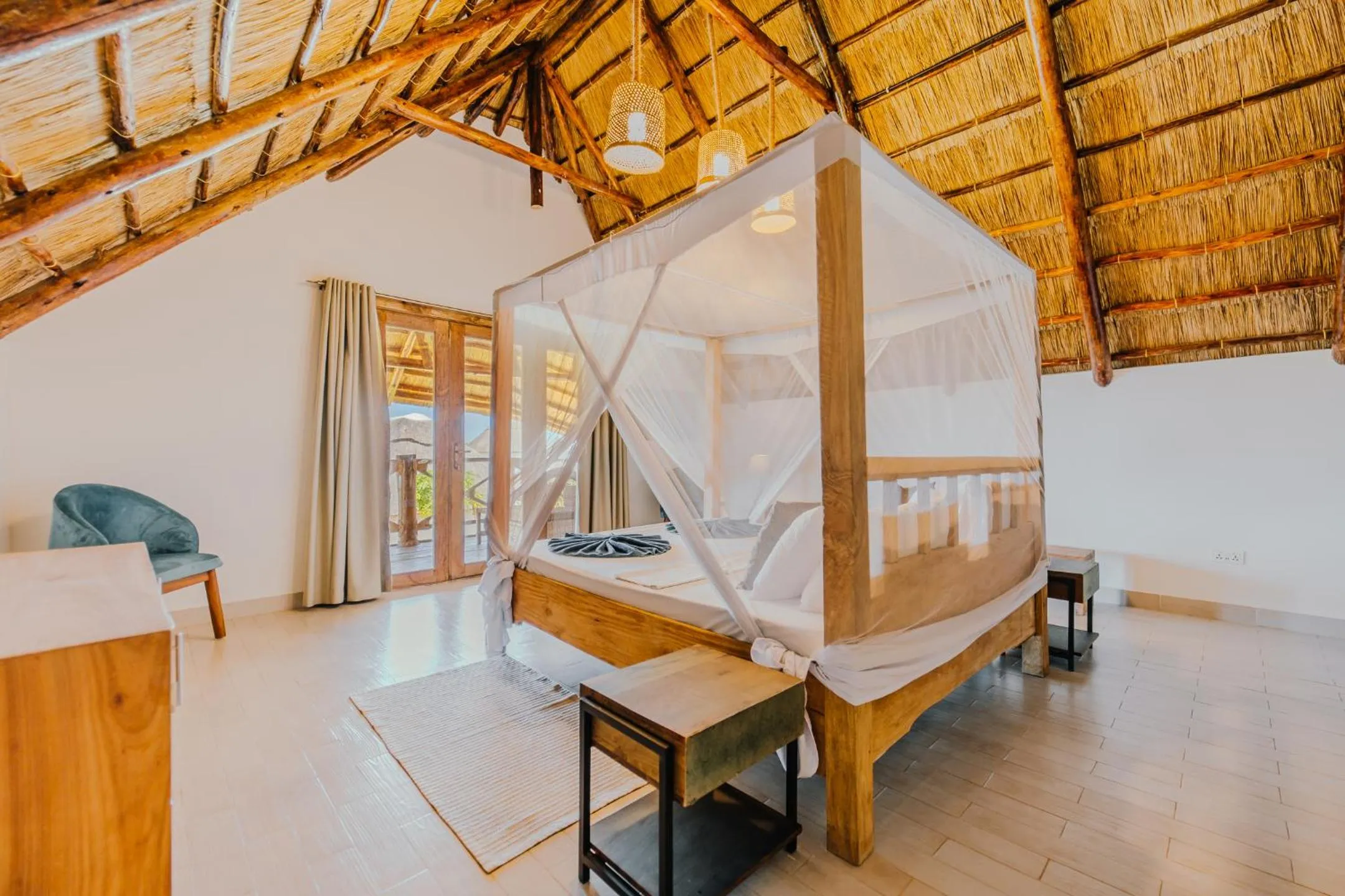 Bed in Zaria Garden Bungalows