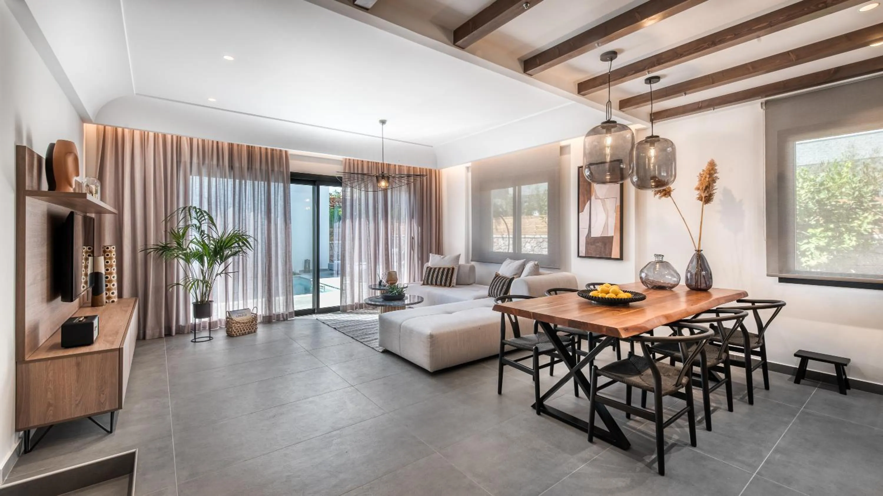 Living room, Bed in Sezian Boutique Homes and Villas