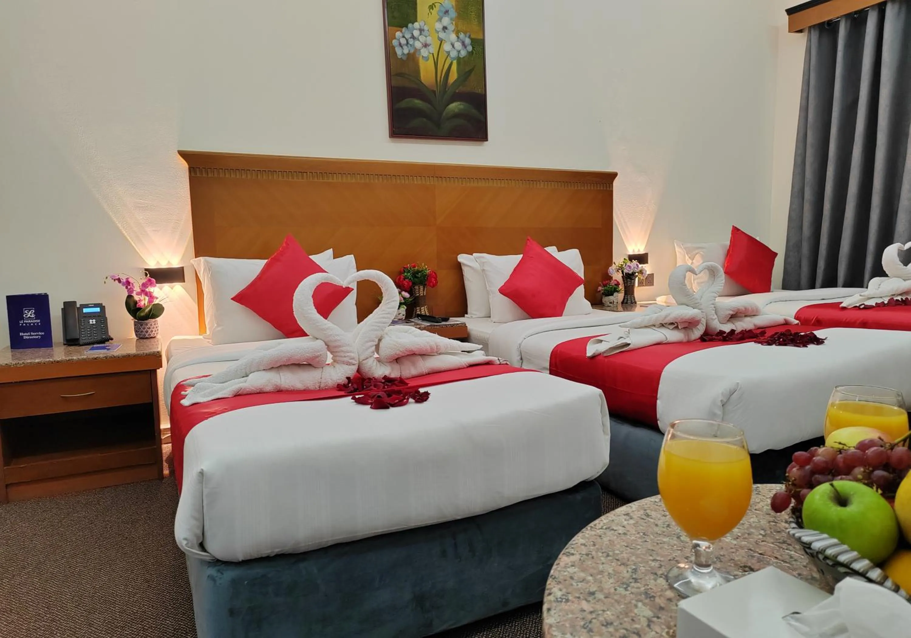 Bed in Le Paradise Palace Hotel Deira Dubai Al Rigga