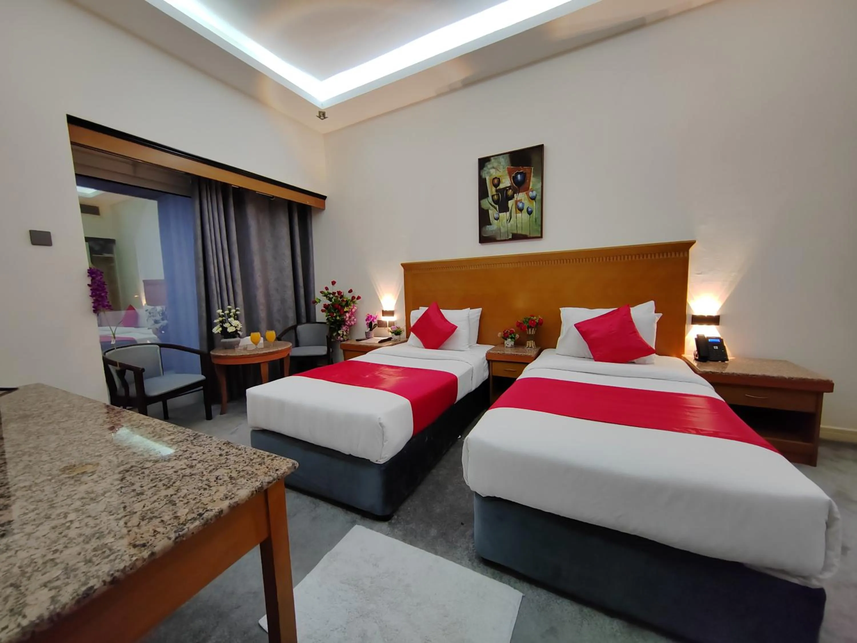 Bed in Le Paradise Palace Hotel Deira Dubai Al Rigga