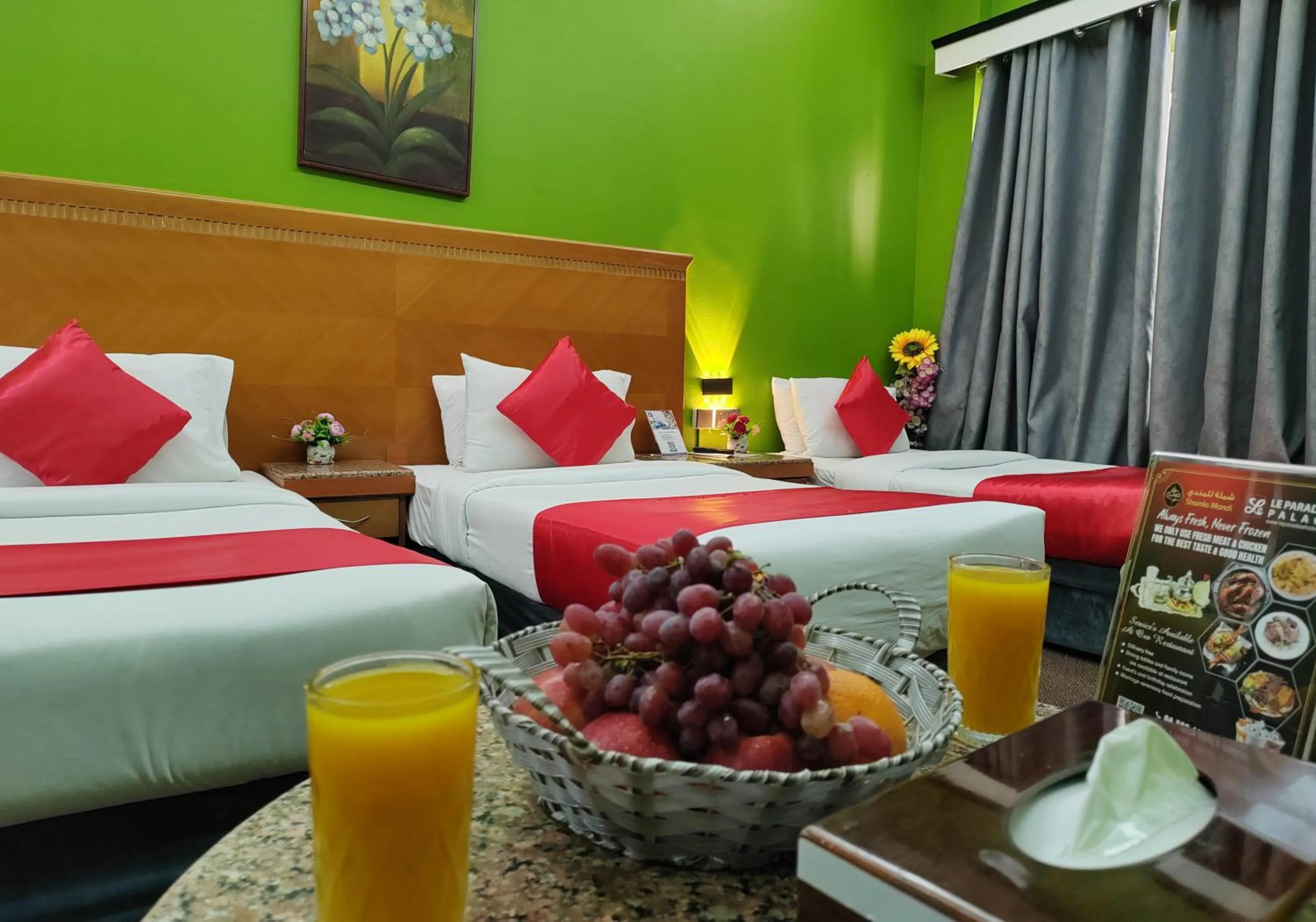 Lunch, Bed in Le Paradise Palace Hotel Deira Dubai Al Rigga