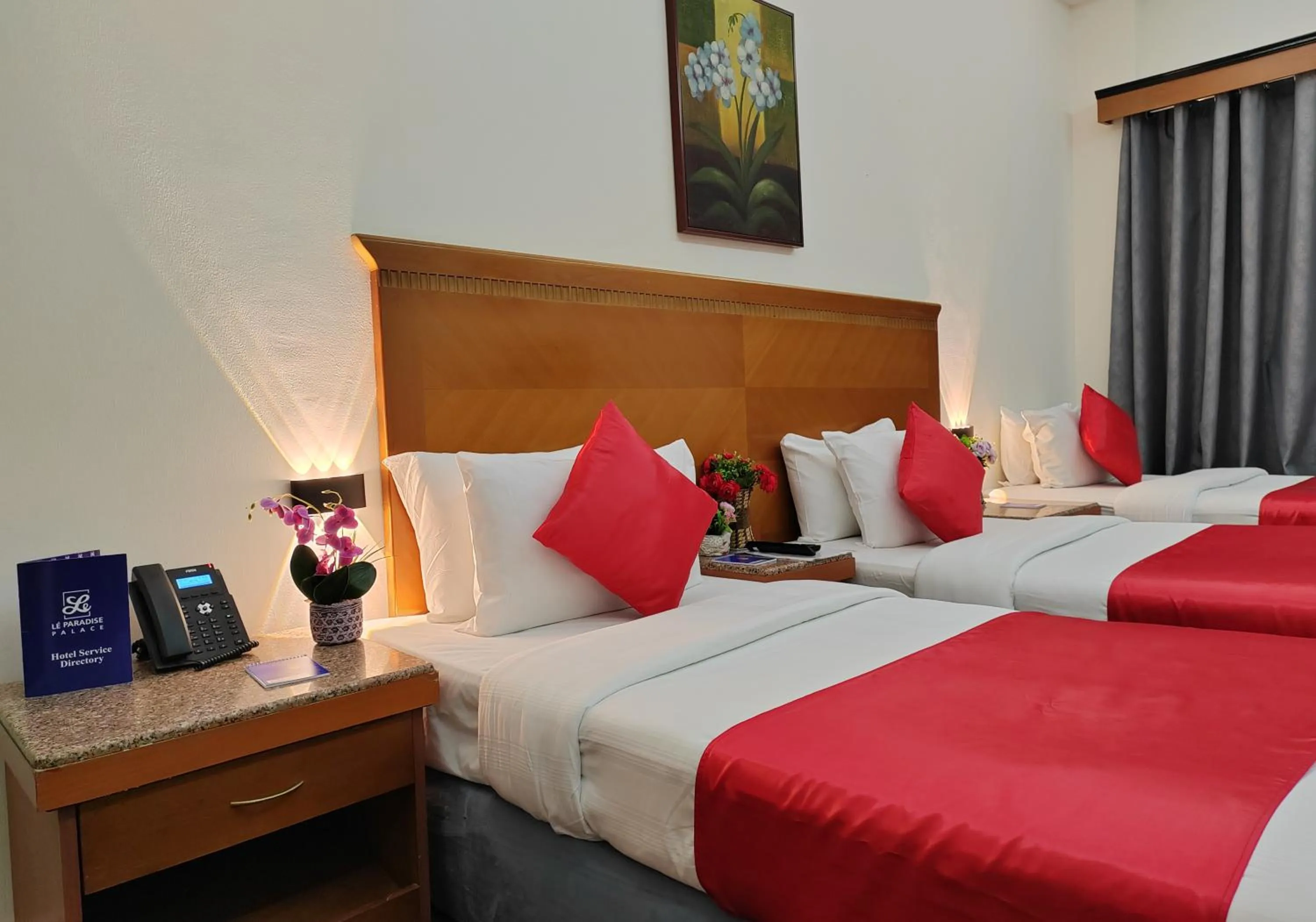 Bed in Le Paradise Palace Hotel Deira Dubai Al Rigga