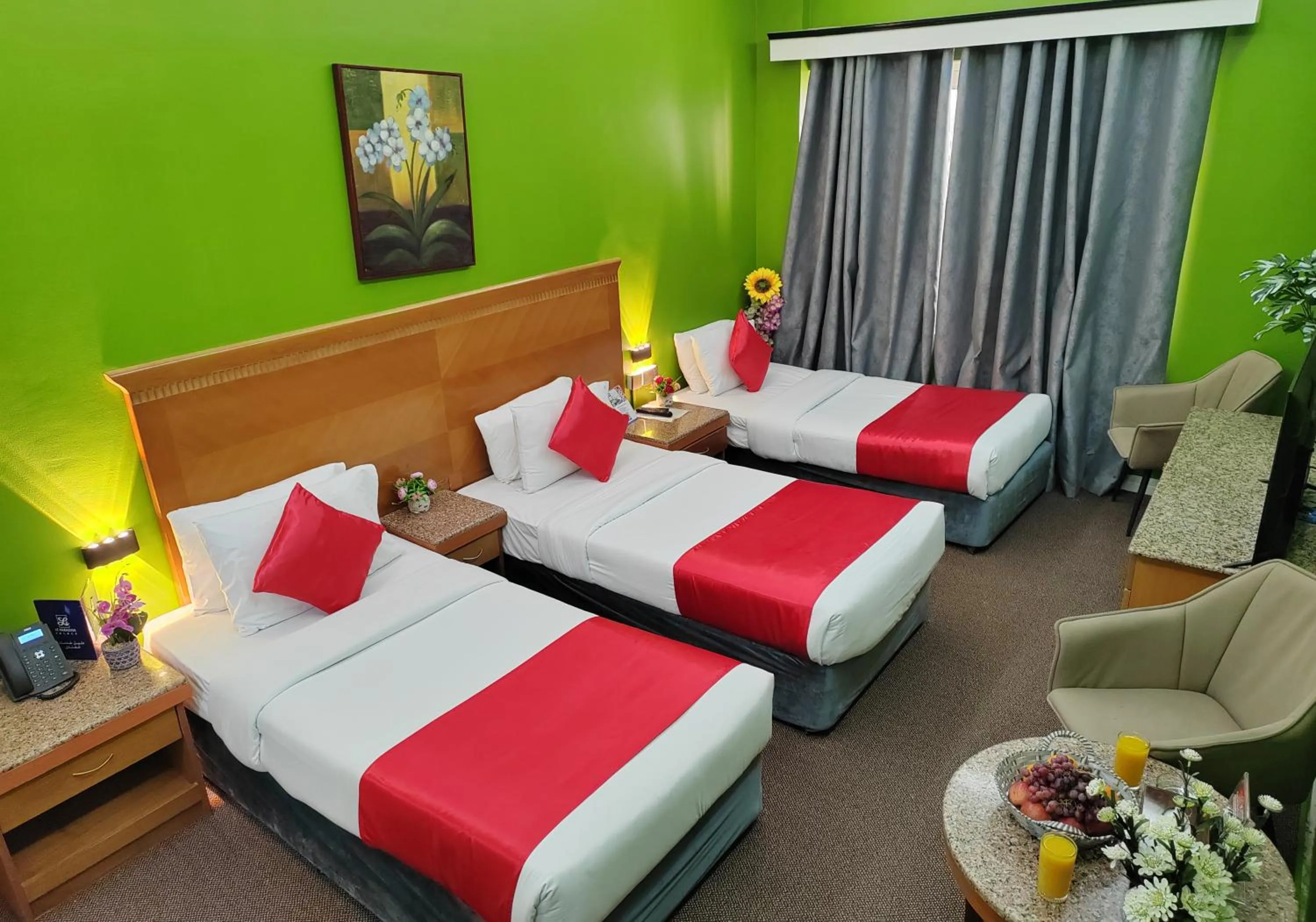 Bedroom, Bed in Le Paradise Palace Hotel Deira Dubai Al Rigga