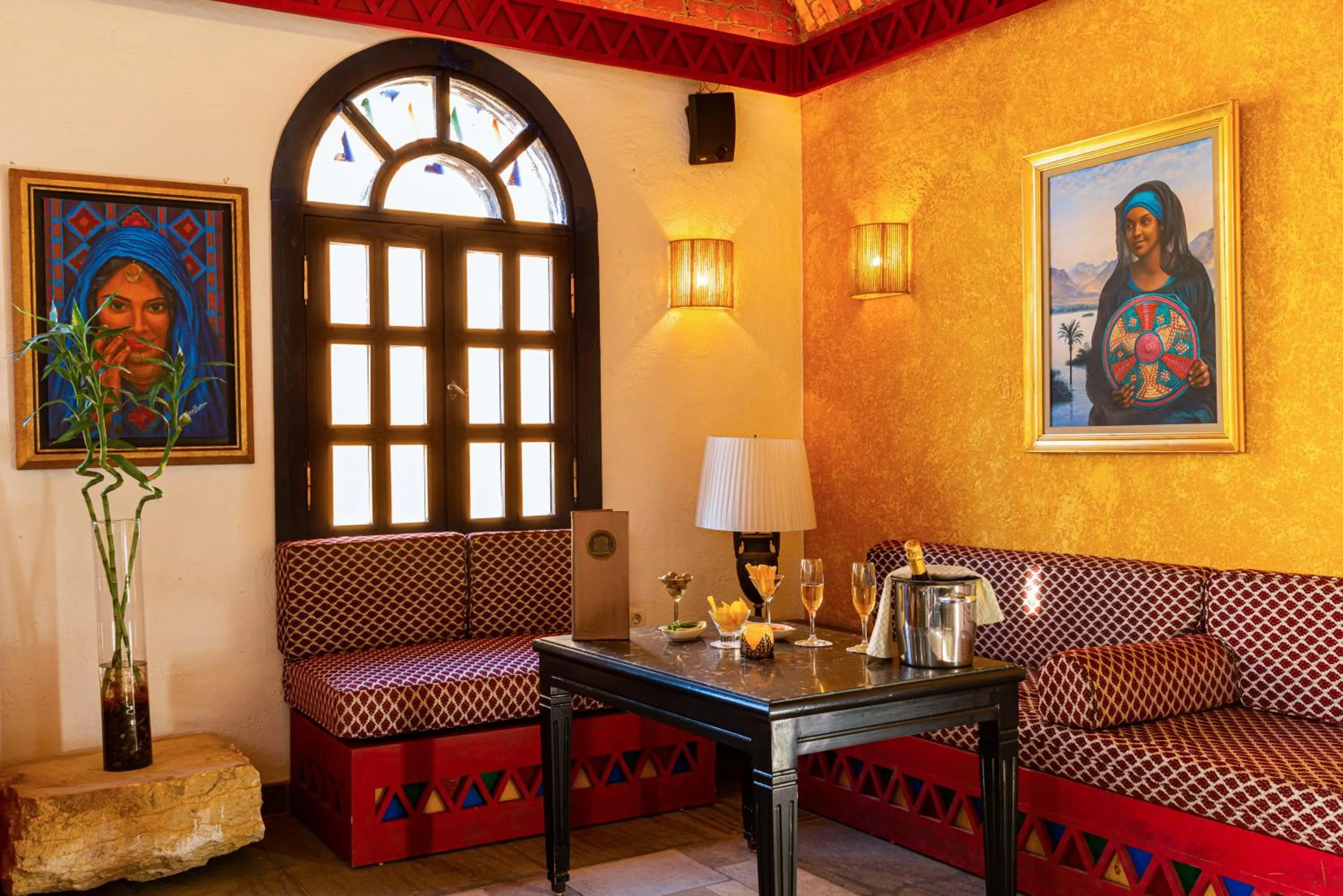 Seating area in Sonesta Nouba Hotel Aswan