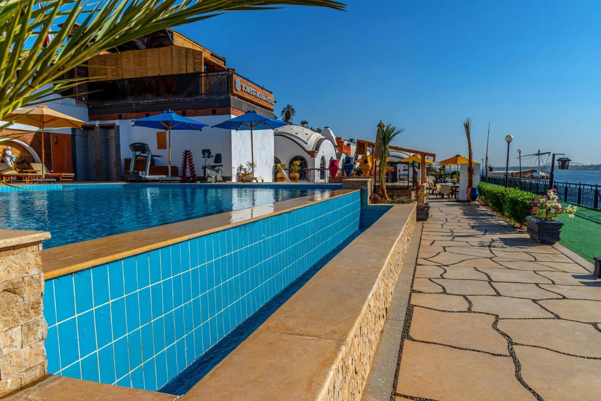 Swimming pool in Sonesta Nouba Hotel Aswan