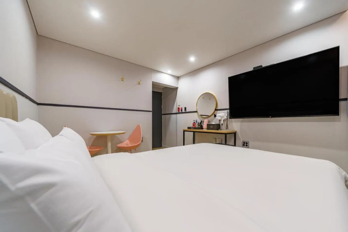 Bed in Number25 Hotel Namchuncheon