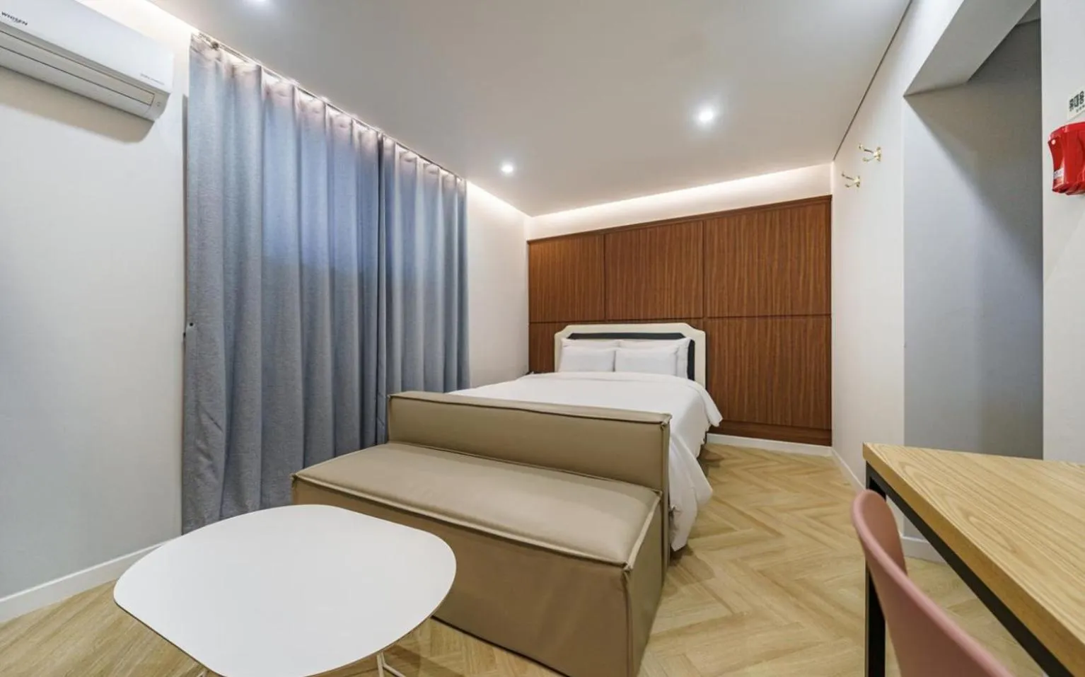 Bed in Number25 Hotel Namchuncheon