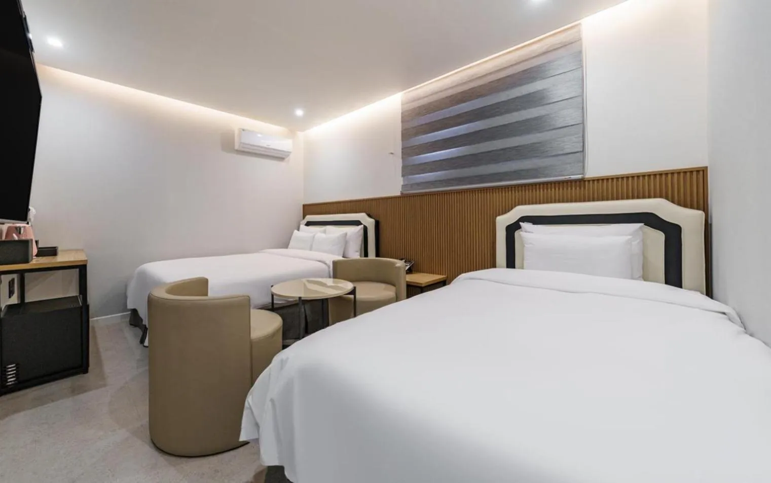 Bed in Number25 Hotel Namchuncheon