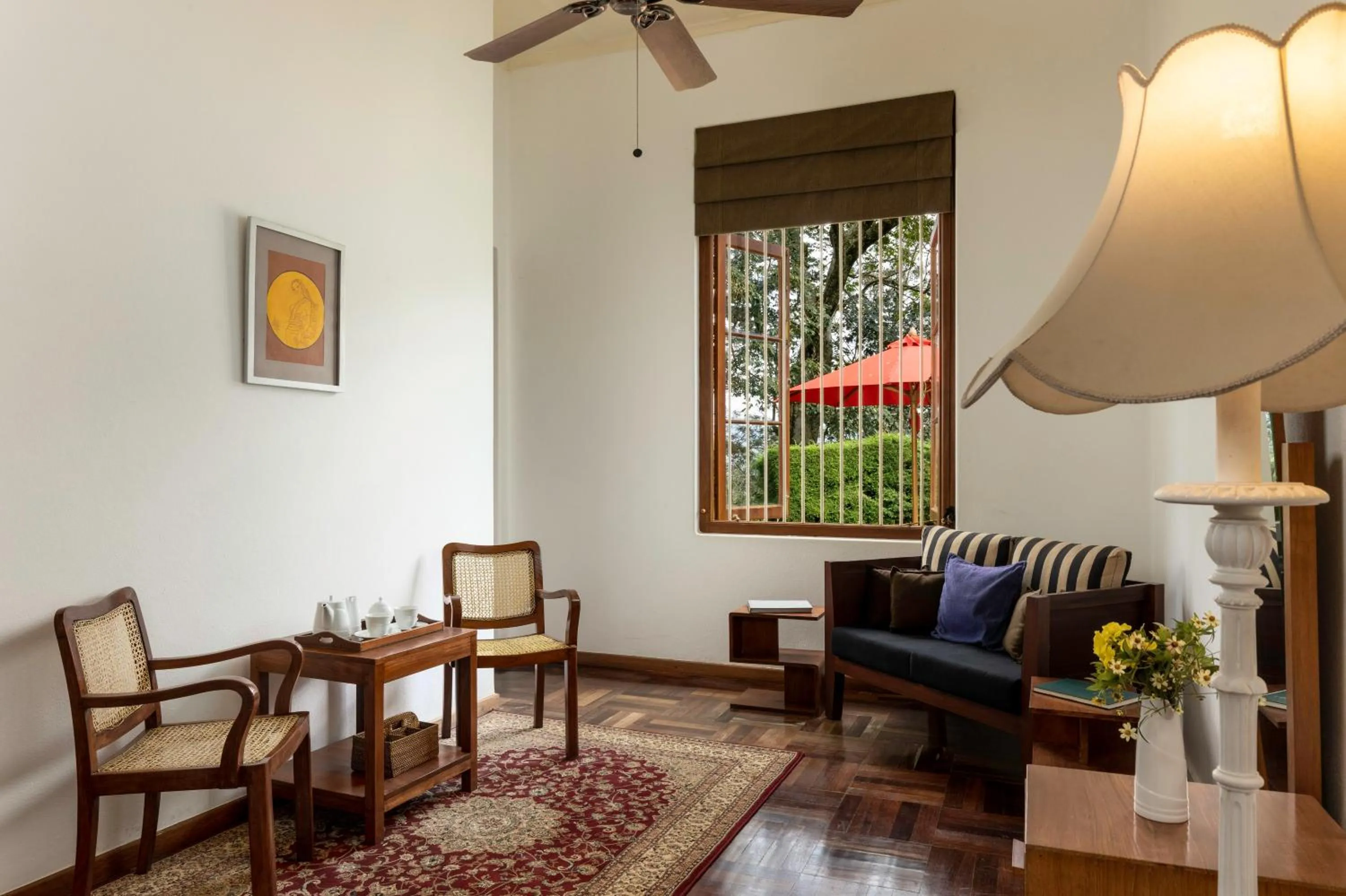 Seating area in Jetwing Hoffmann Bungalow