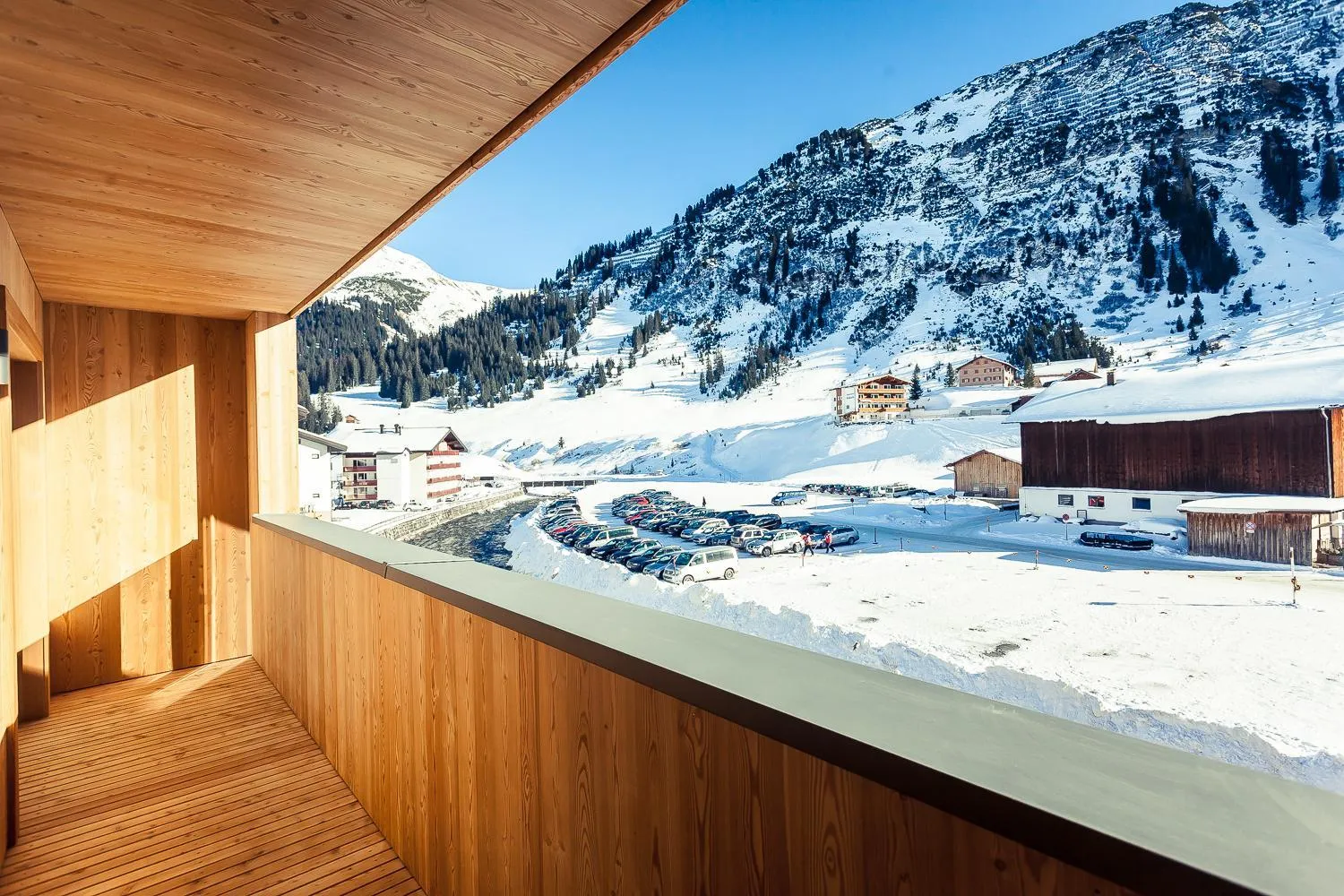 Balcony/Terrace in Apart-Hotel Laurus Lech