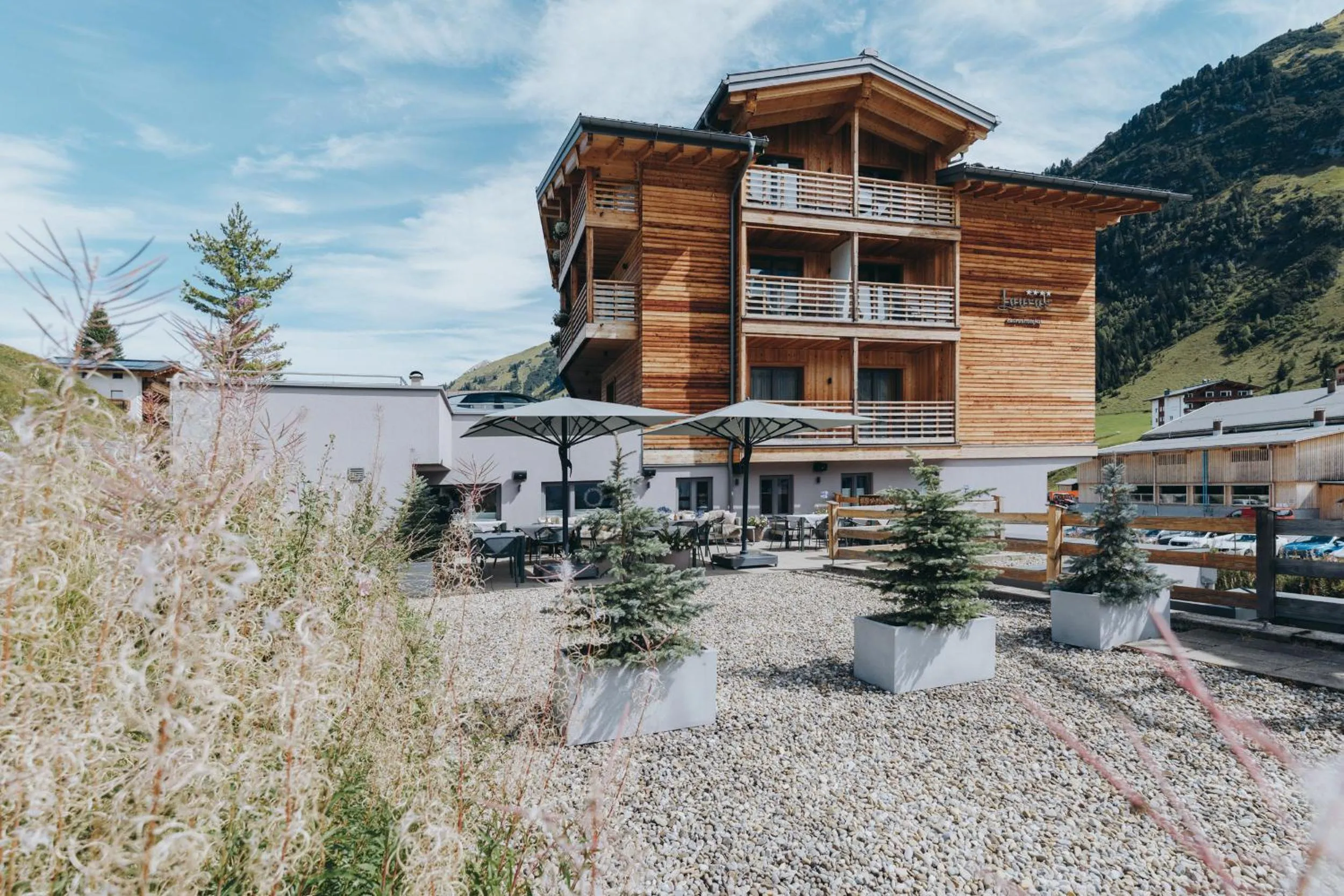 Property building in Apart-Hotel Laurus Lech