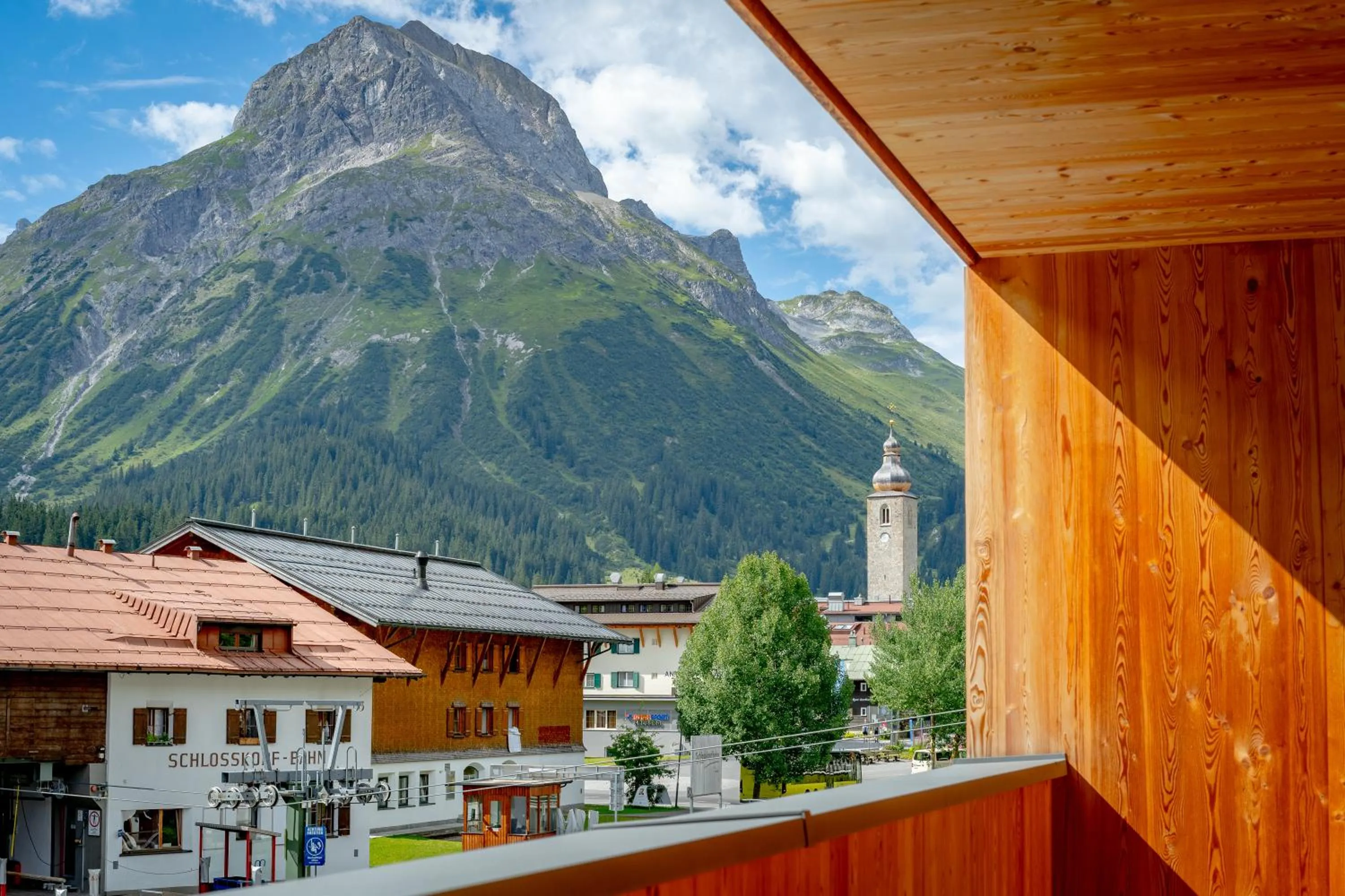 Balcony/Terrace in Apart-Hotel Laurus Lech