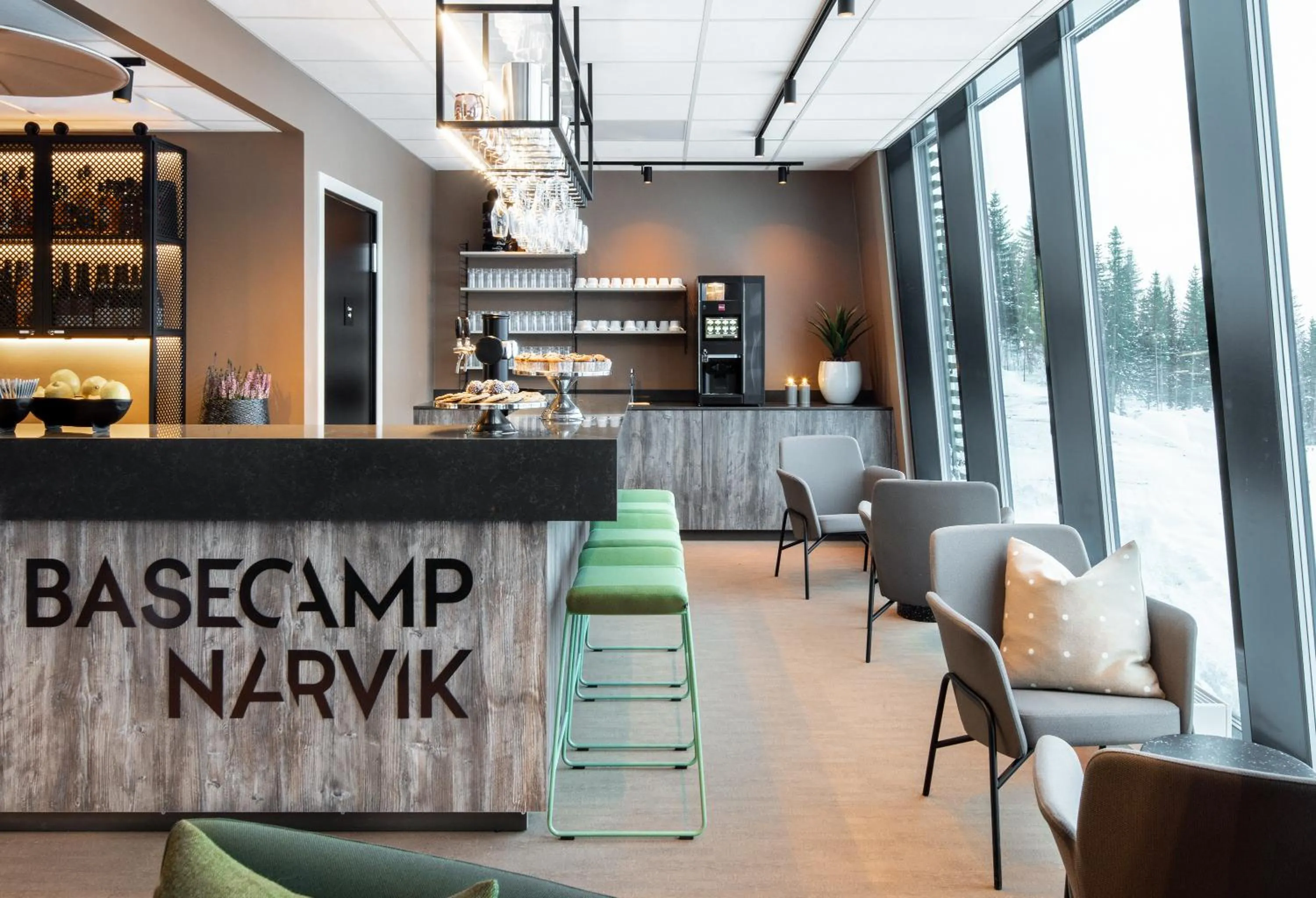Lobby or reception in Basecamp Narvik
