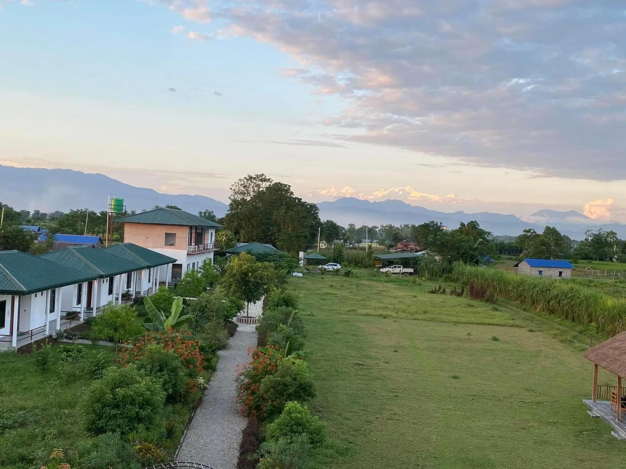 Garden view in Tiger Wildlife Resort
