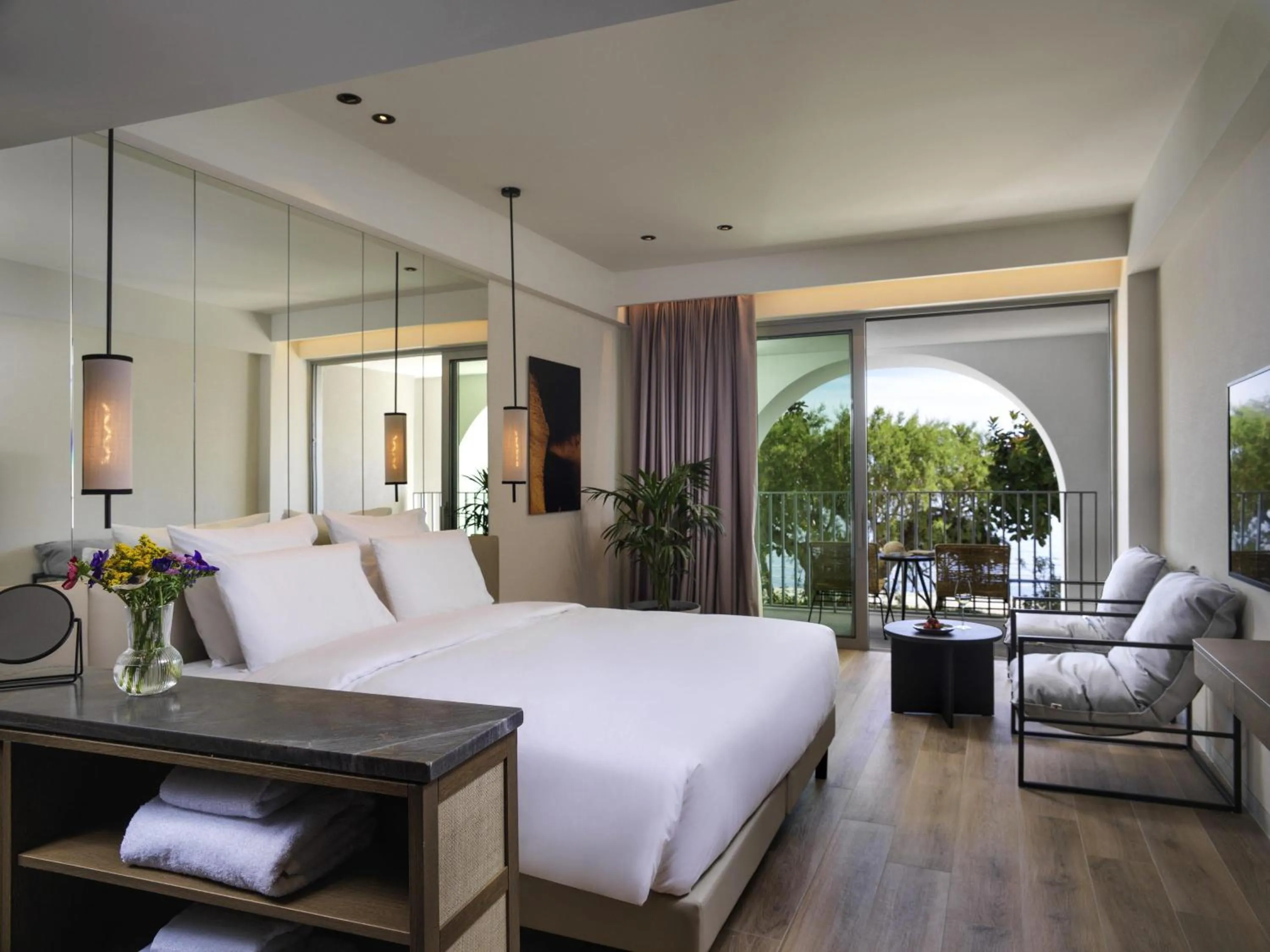 Bedroom, Bed in NIKO Seaside Resort MGallery