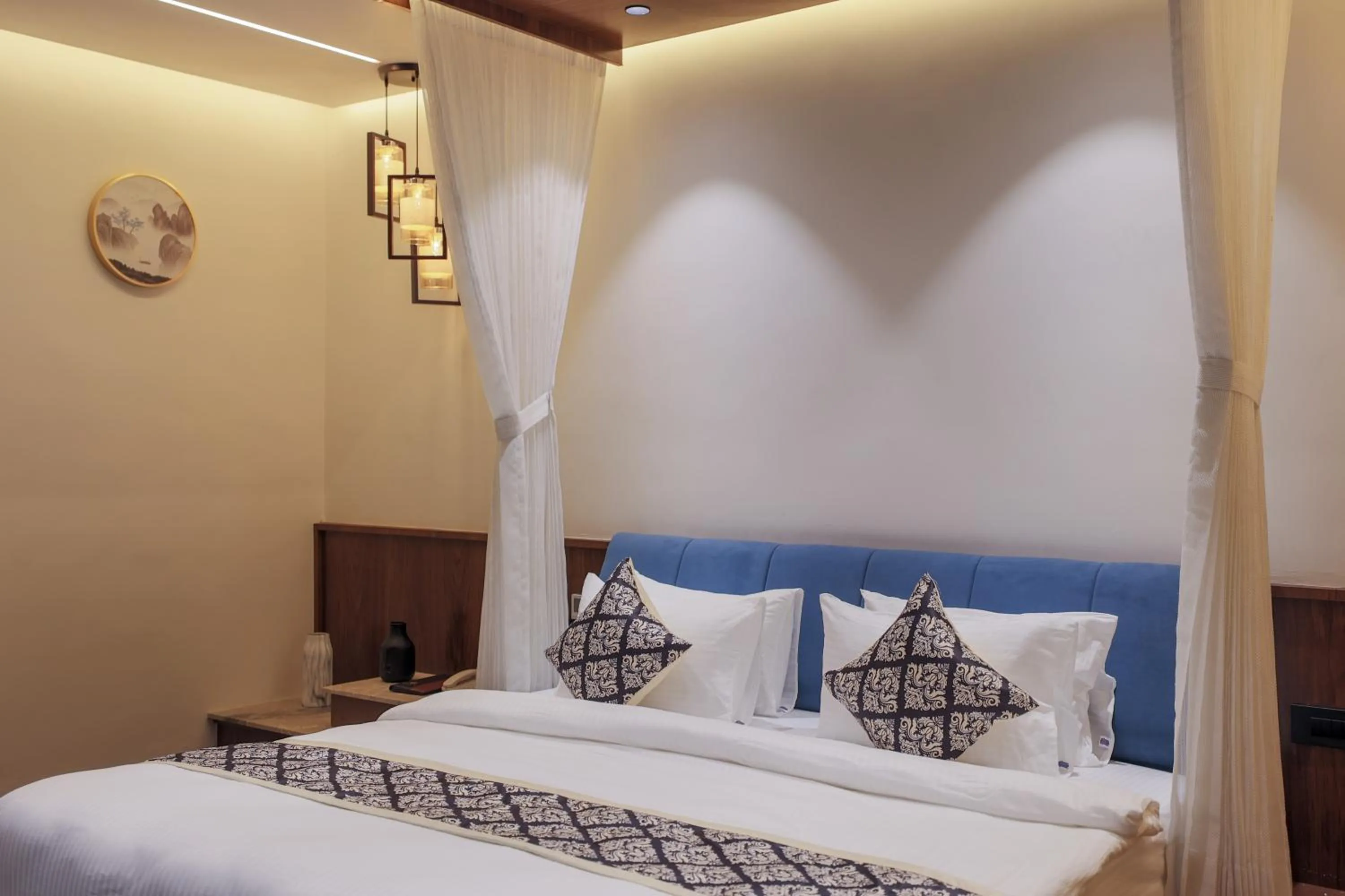 Bed in Hotel Aditya Mansingh Inn