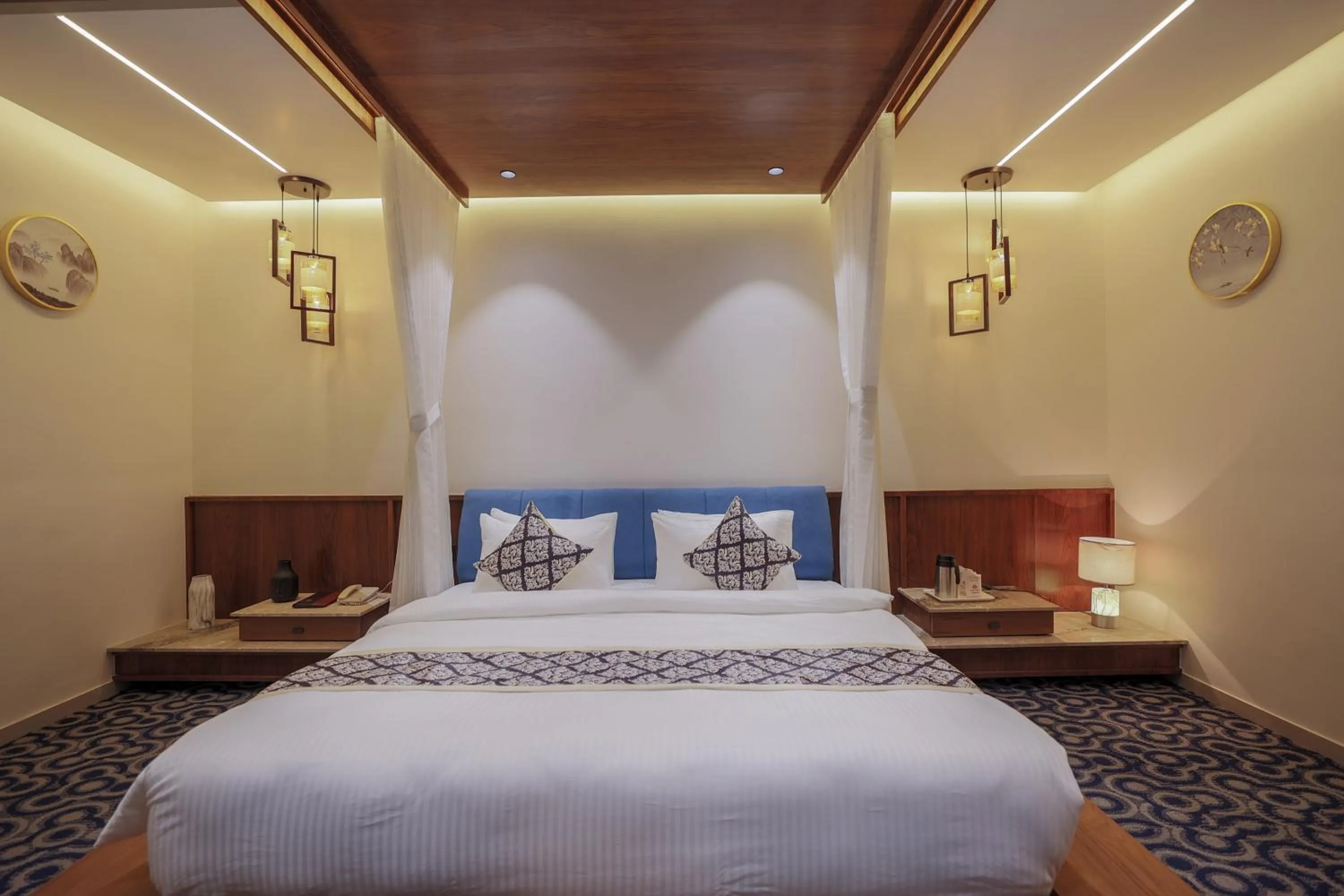 Bed in Hotel Aditya Mansingh Inn