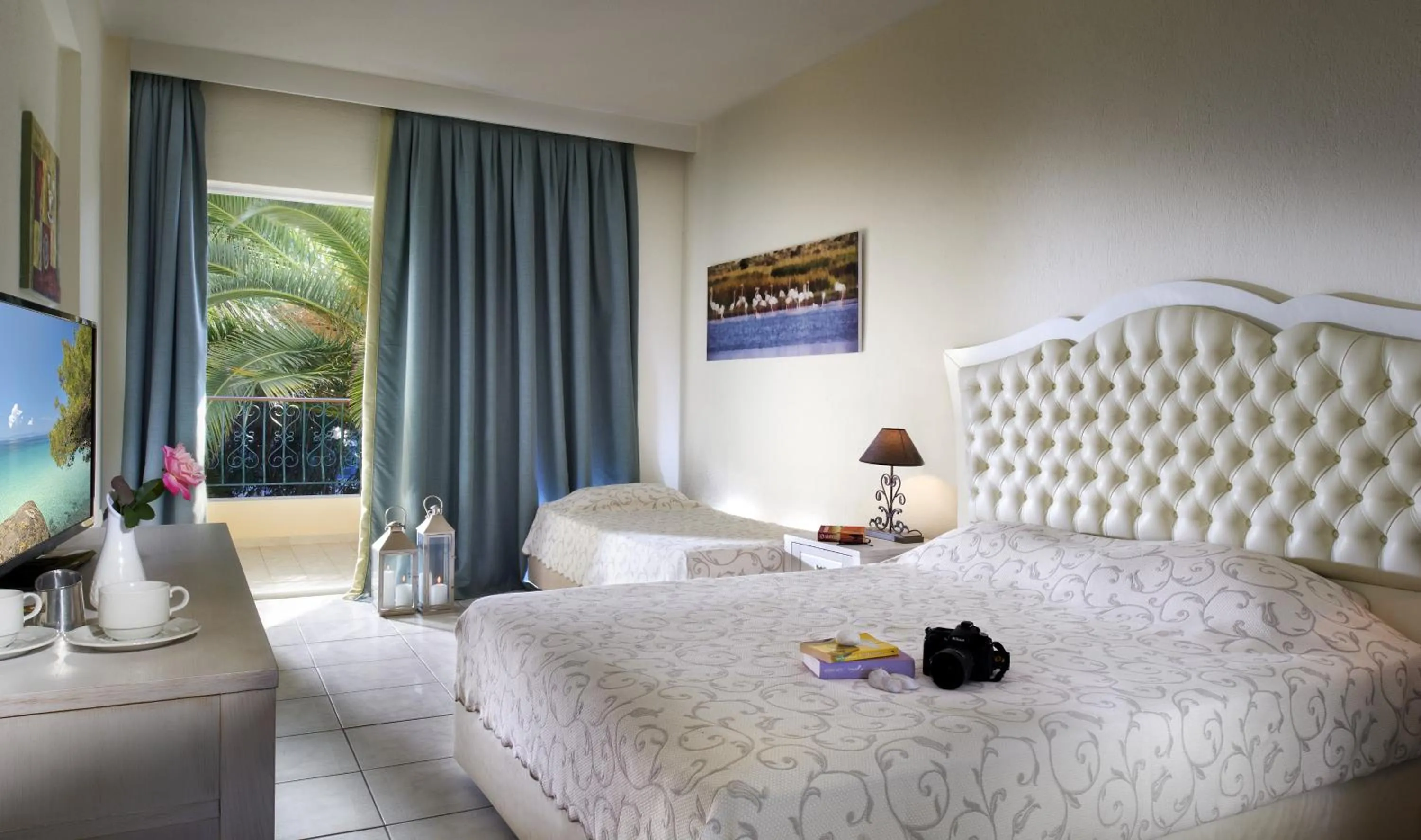 Photo of the whole room, Bed in Portes Beach Hotel