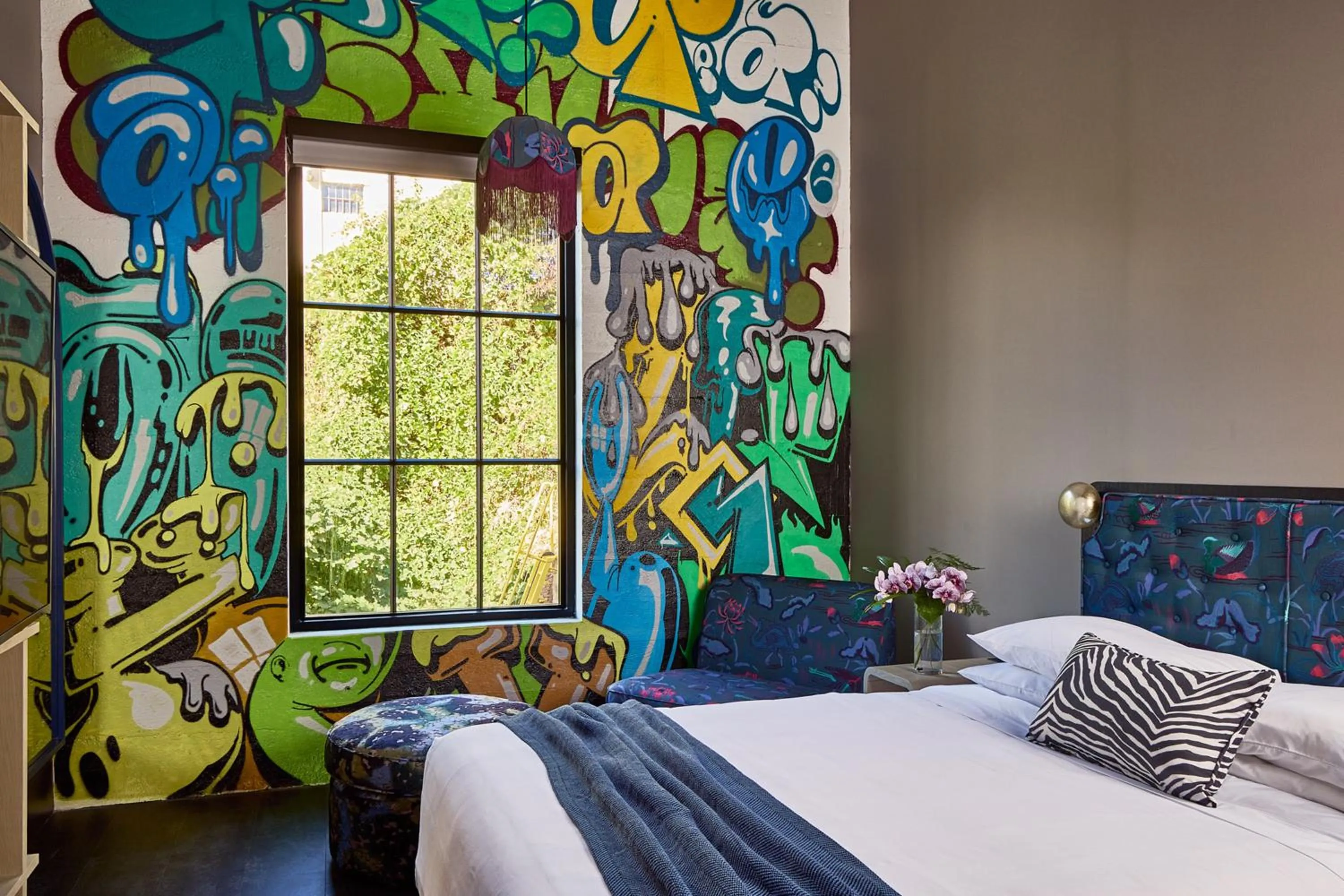 Bed in The Radical Asheville, Tapestry Collection by Hilton