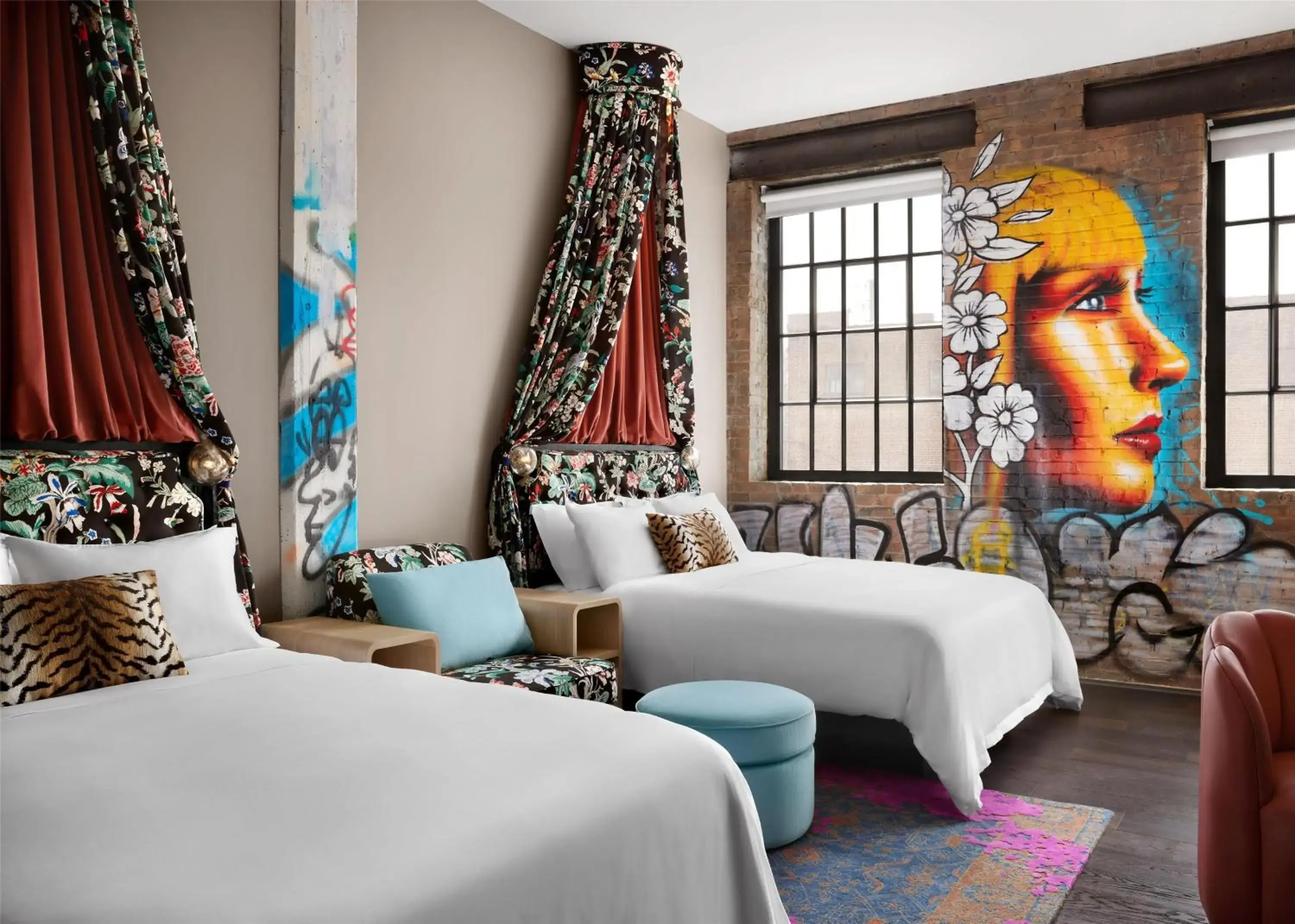 Queen Room with Two Queen Beds in The Radical Asheville, Tapestry Collection by Hilton Queen Room with Two Queen Beds in The Radical Asheville, Tapestry Collection by Hilton
