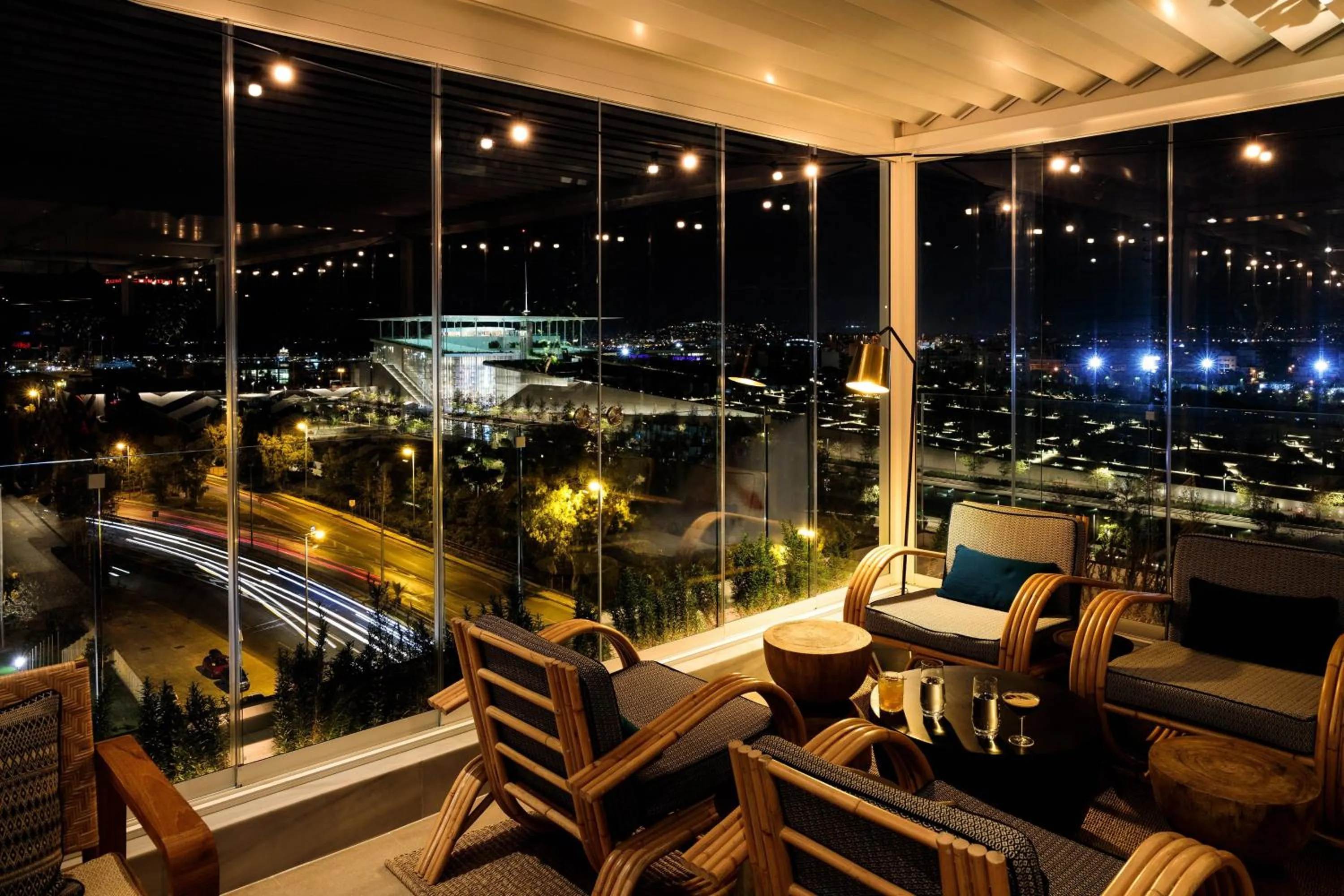 Lounge or bar in Athens Marriott Hotel