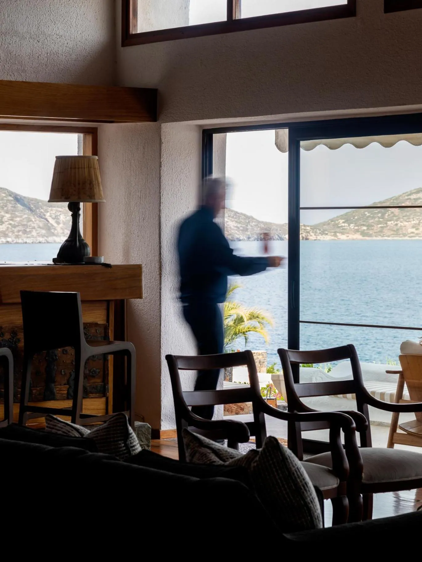 Lounge or bar in Elounda Mare Relais & Châteaux Hotel