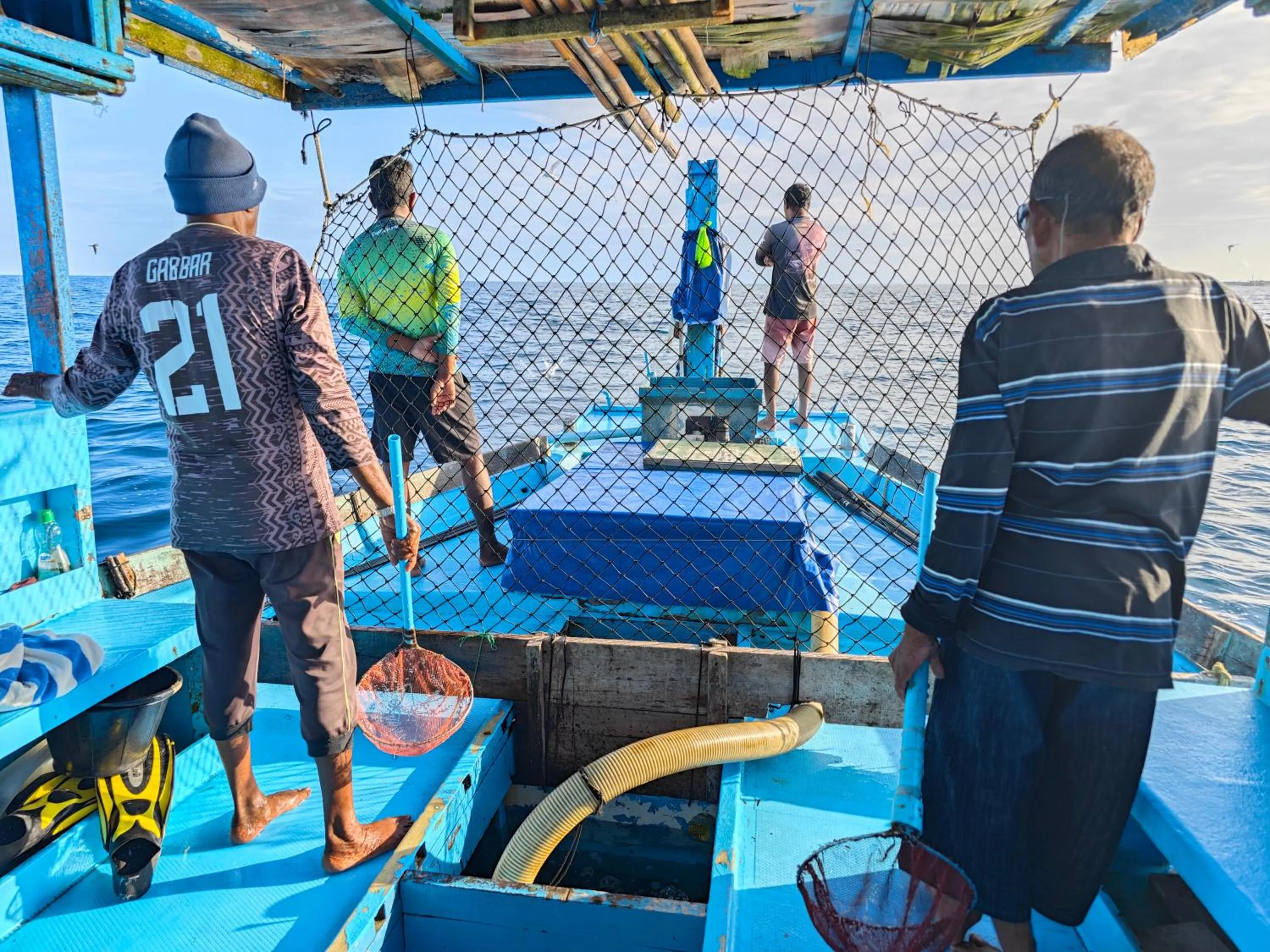 Fishing in Dhonfulhafi Beach View