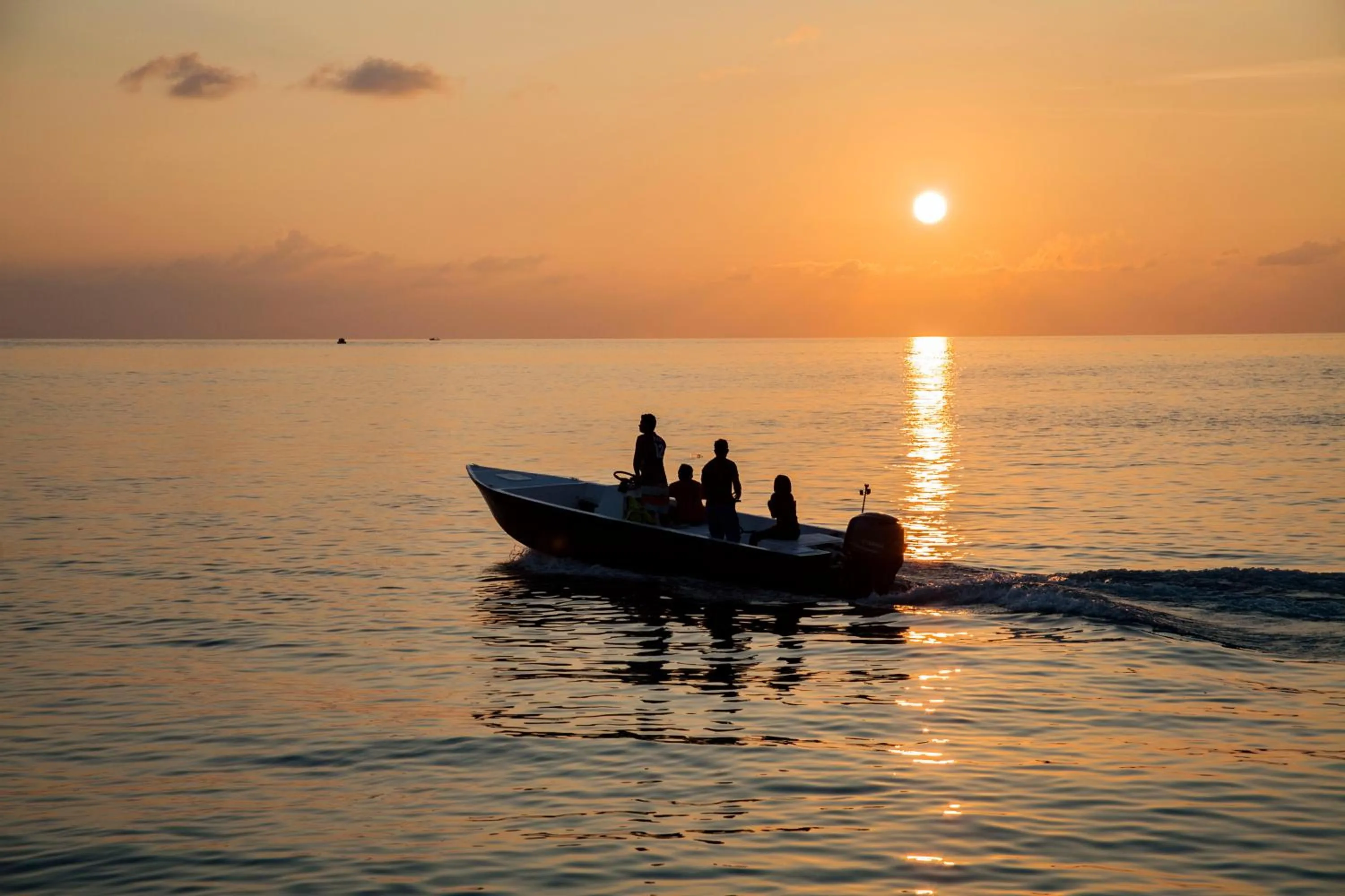 Sunset in Dhonfulhafi Beach View
