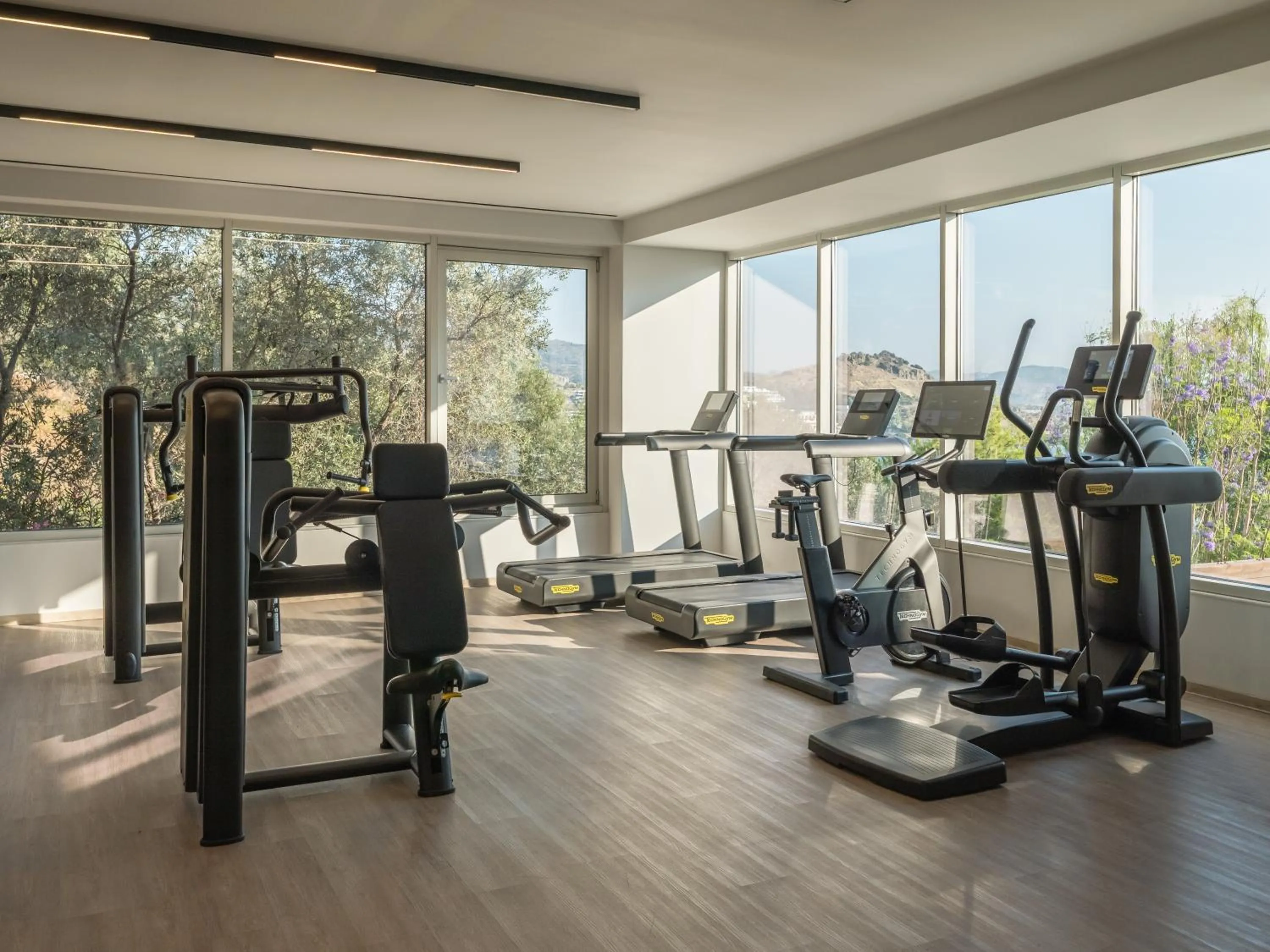 Fitness centre/facilities in Lindos Mare, Seaside Hotel